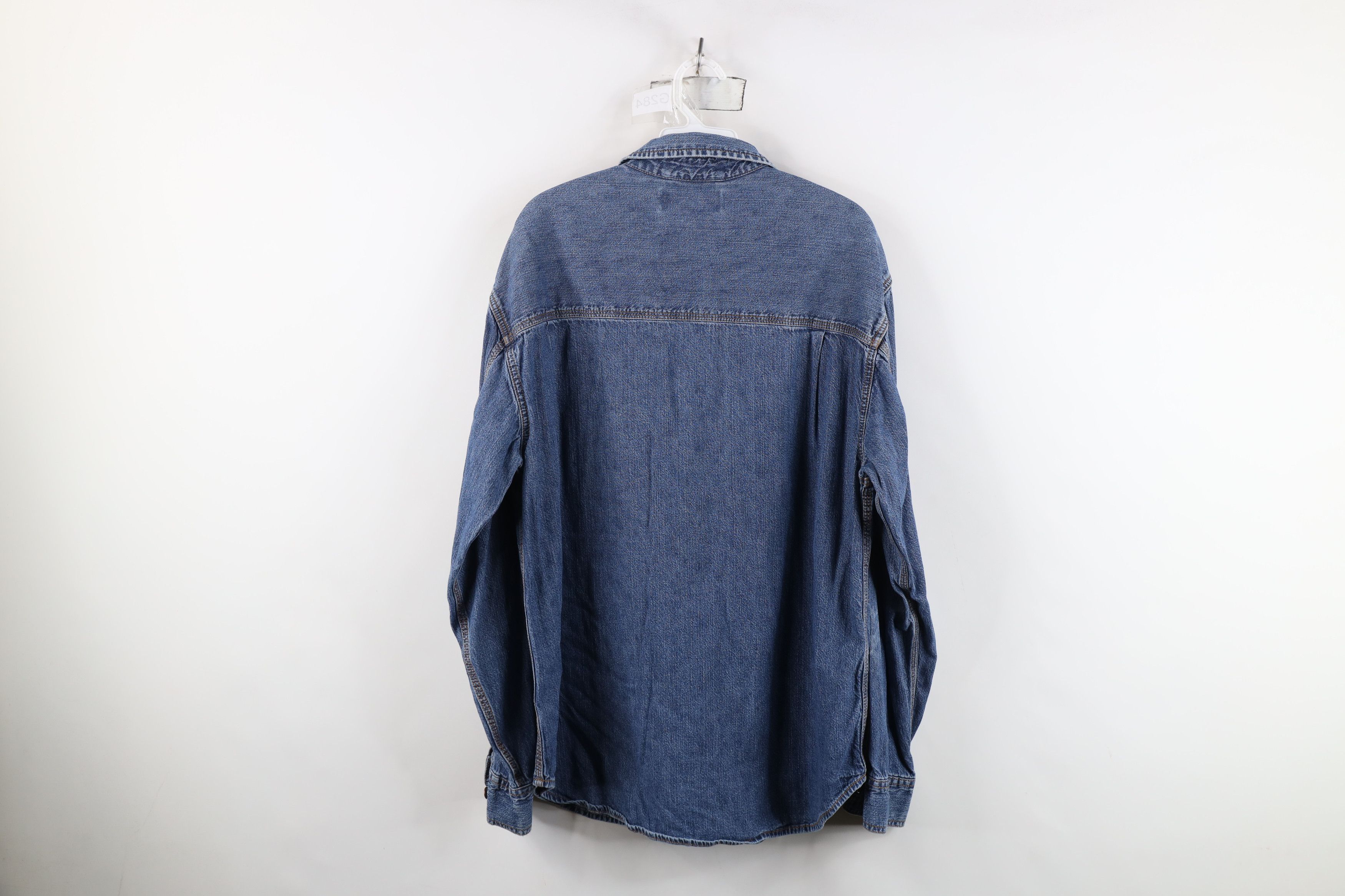 Levi's Vintage Y2K 2003 Levis Collared Denim Jean Button Shirt Size US L / EU 52-54 / 3 - 13 Thumbnail