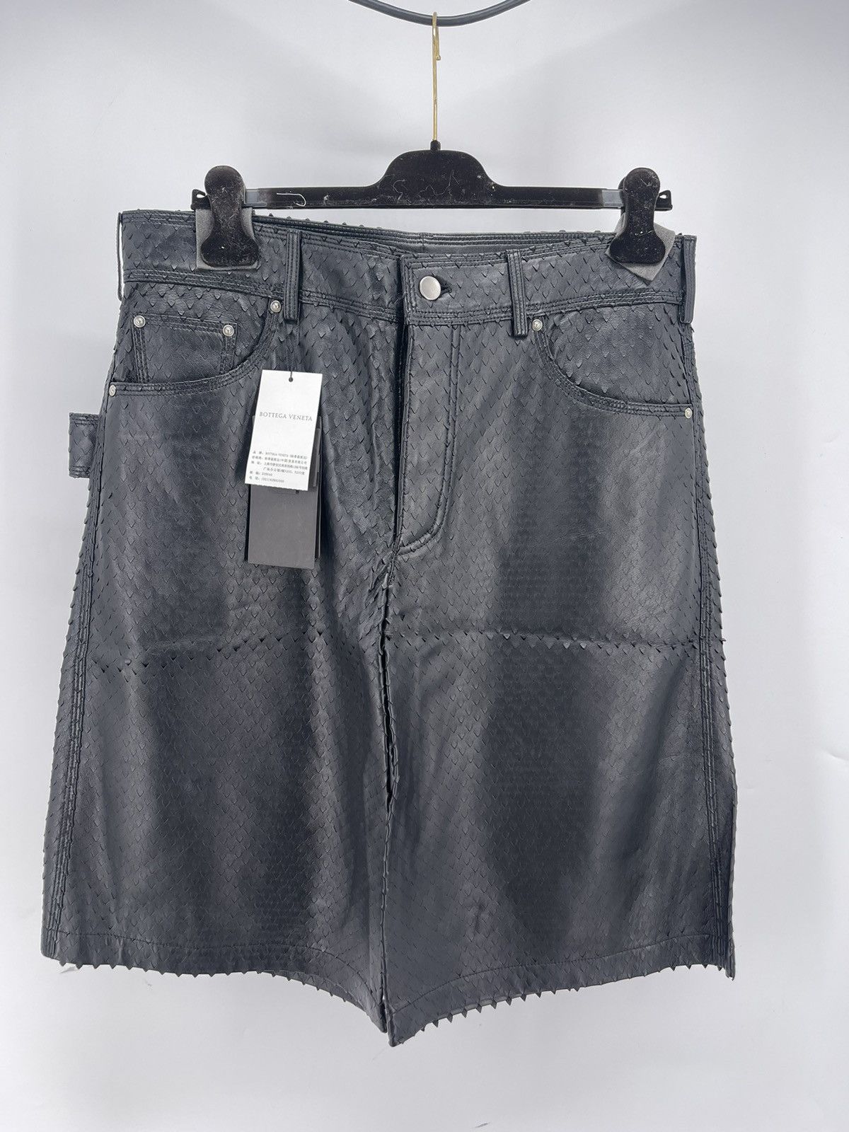 Bottega Leather Shorts Size 48 RRP $4k
