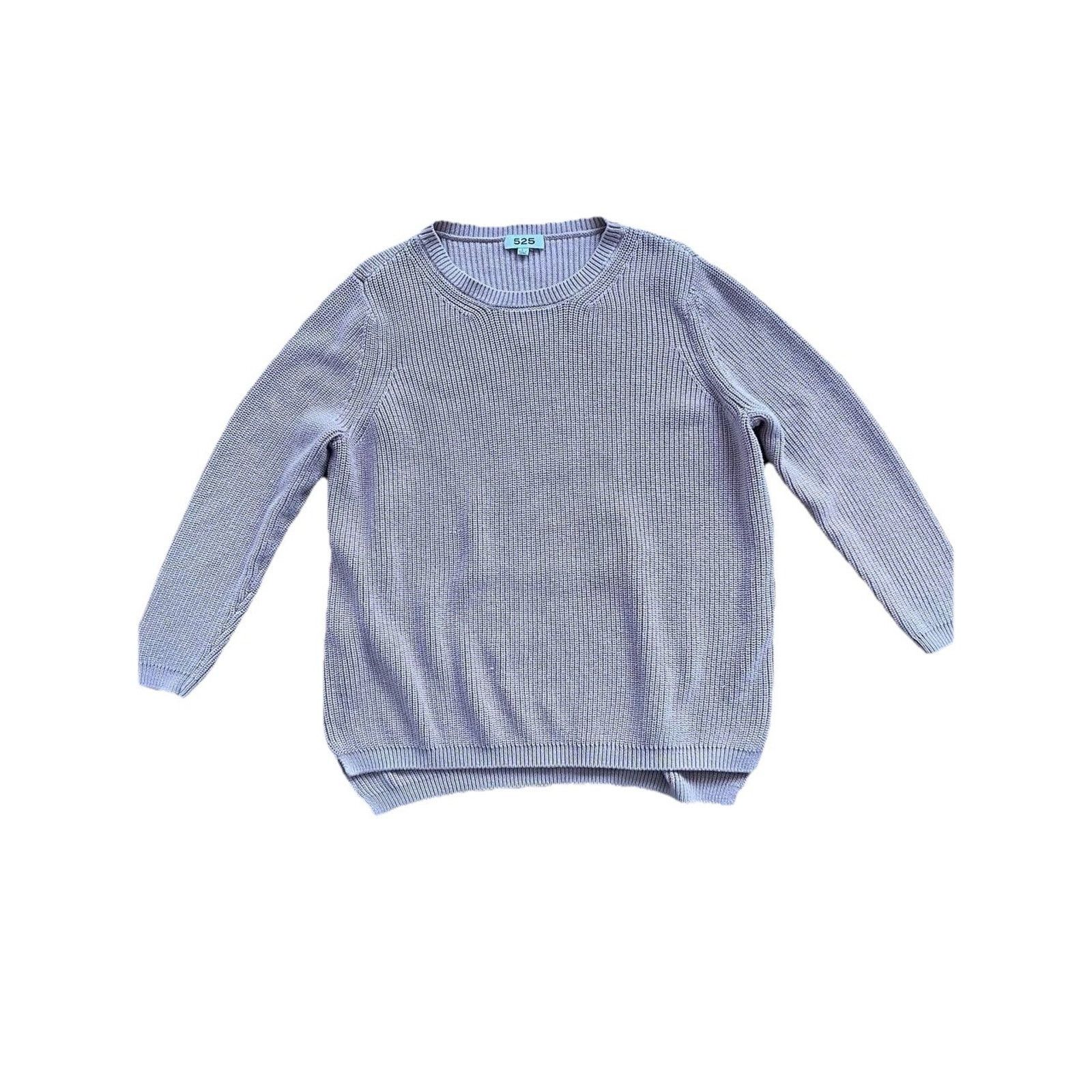 Anonymous Ism Womens 525 Sweater Crew Neck Size Large 100% Cotton A001462 Size L / US 10 / IT 46 - 2 Thumbnail