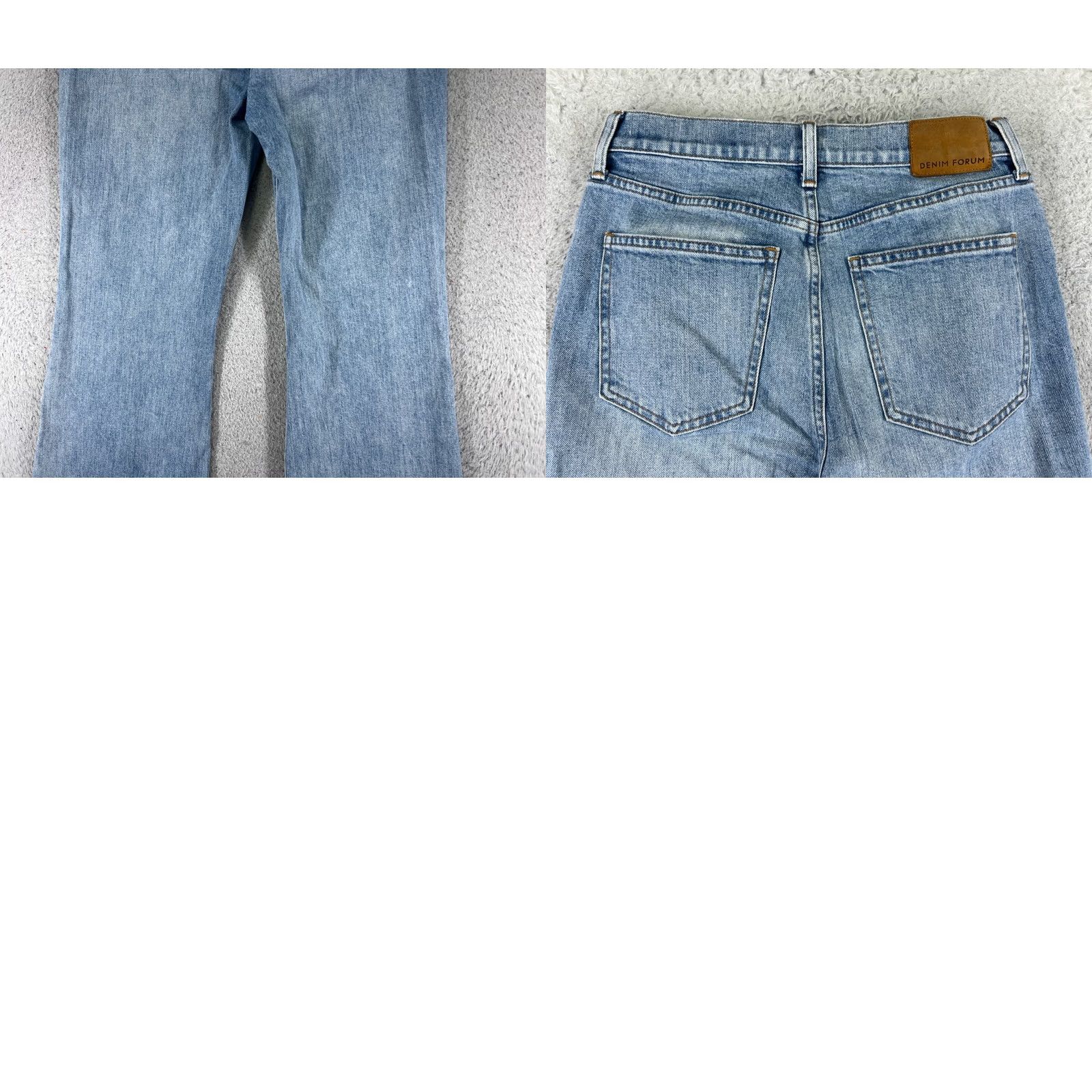 Vintage Denim Forum Jeans Womens 28 Blue The Twiggy High Rise Flare Cotton Blend 26x26 Distressed Zipper Denim Forum 5-Pocket Designer American Vintage? Size 28" / US 6 / IT 42 - 10 Thumbnail