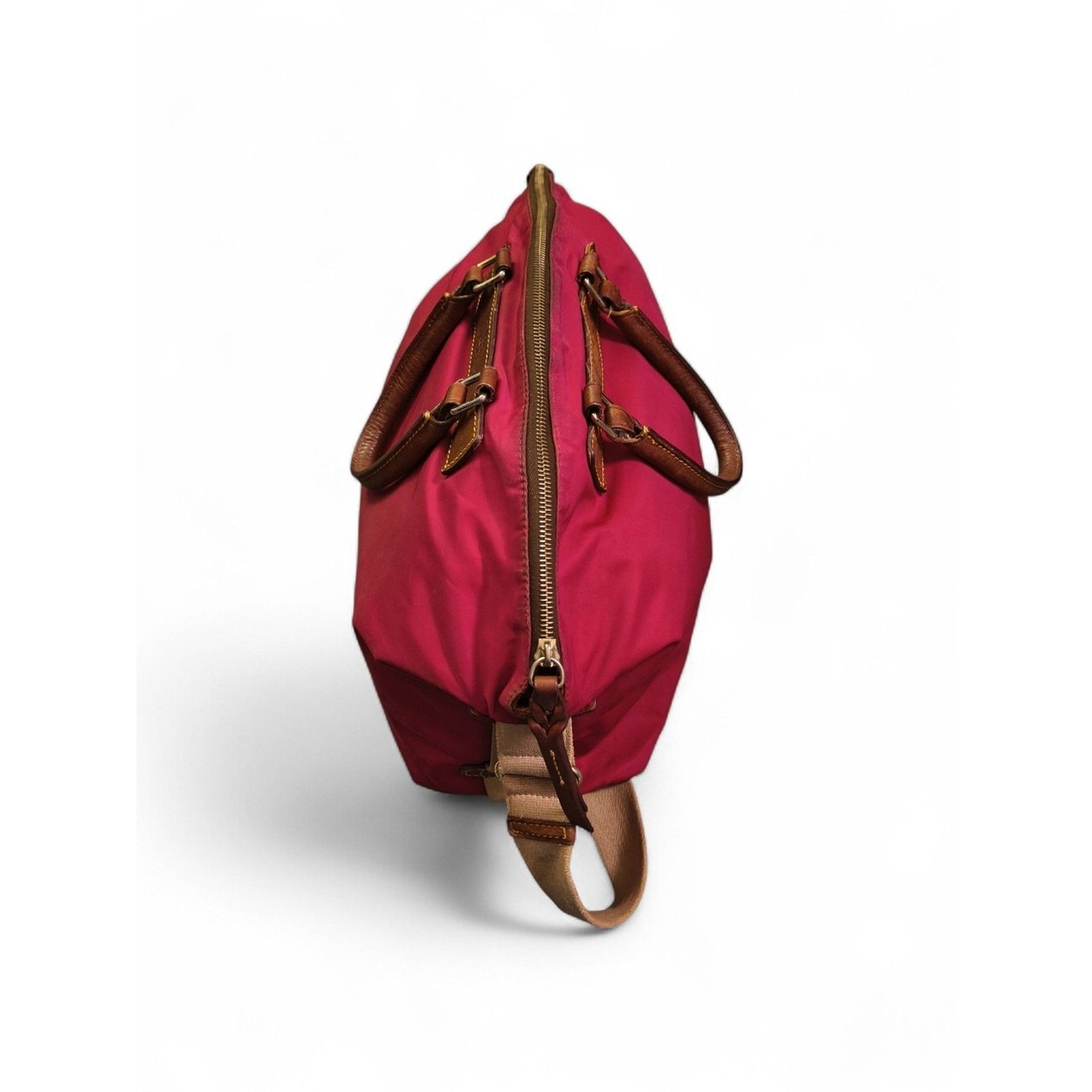 Dooney & Bourke Vintage Dooney & Bourke Red Nylon Duffel Bag Size ONE SIZE - 6 Thumbnail