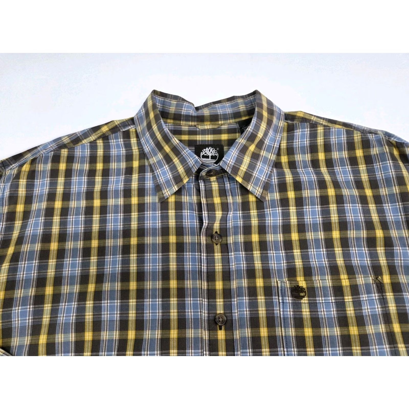 Timberland Timberland Mens Long Sleeve Button Up Plaid Shirt XL Multicolor Adult Regular Casual Outdoorsman Pocket 8685 Size US XL / EU 56 / 4 - 2 Thumbnail