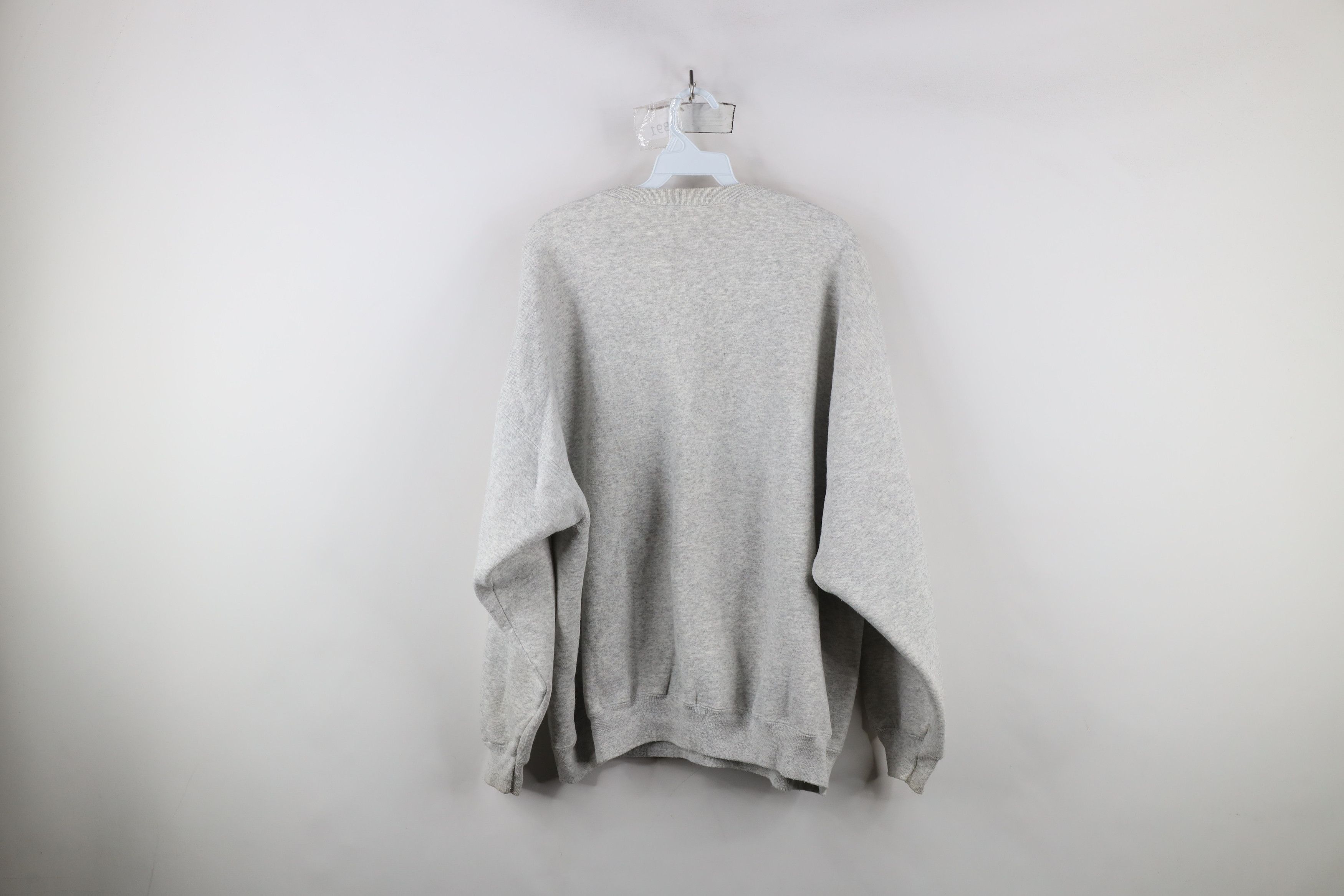 Vintage Vintage 90s Streetwear Boxy Fit Sweatshirt Heather Gray Size US XXL / EU 58 / 5 - 12 Thumbnail