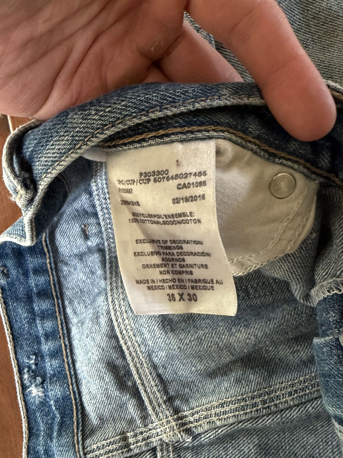 Dickies Vintage Faded Thrashed Dickies Double Knee Denim Blue Jeans Size US 36 / EU 52 - 4 Thumbnail