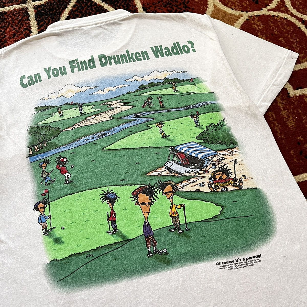 Vintage Vintage 1996 Can You Find Drunken Wadlo? Size US L / EU 52-54 / 3 - 4 Thumbnail