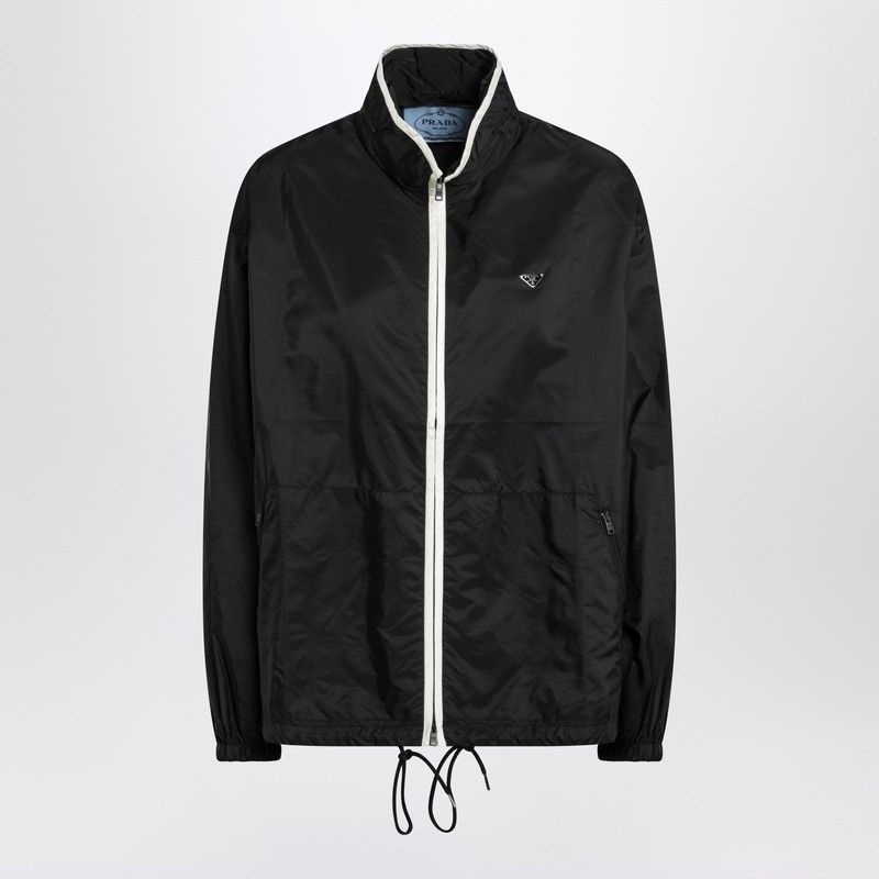 Prada Black/Vanilla Re-Nylon Zip Blouson