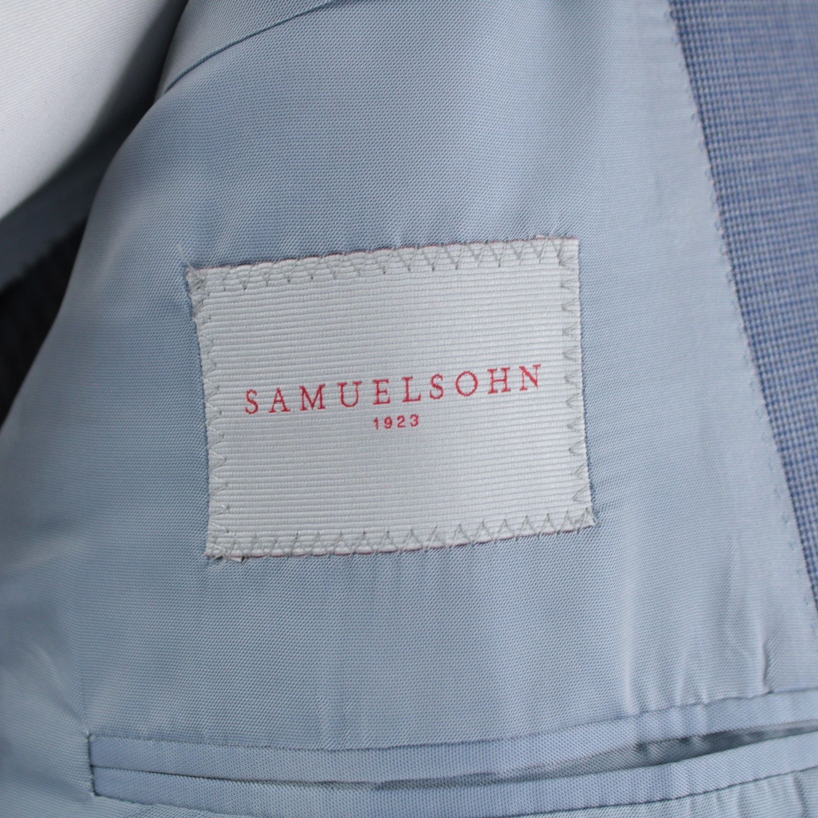 Samuelsohn Samuelsohn Suit Size US 48 Regular in Blue Size 48R - 8 Thumbnail
