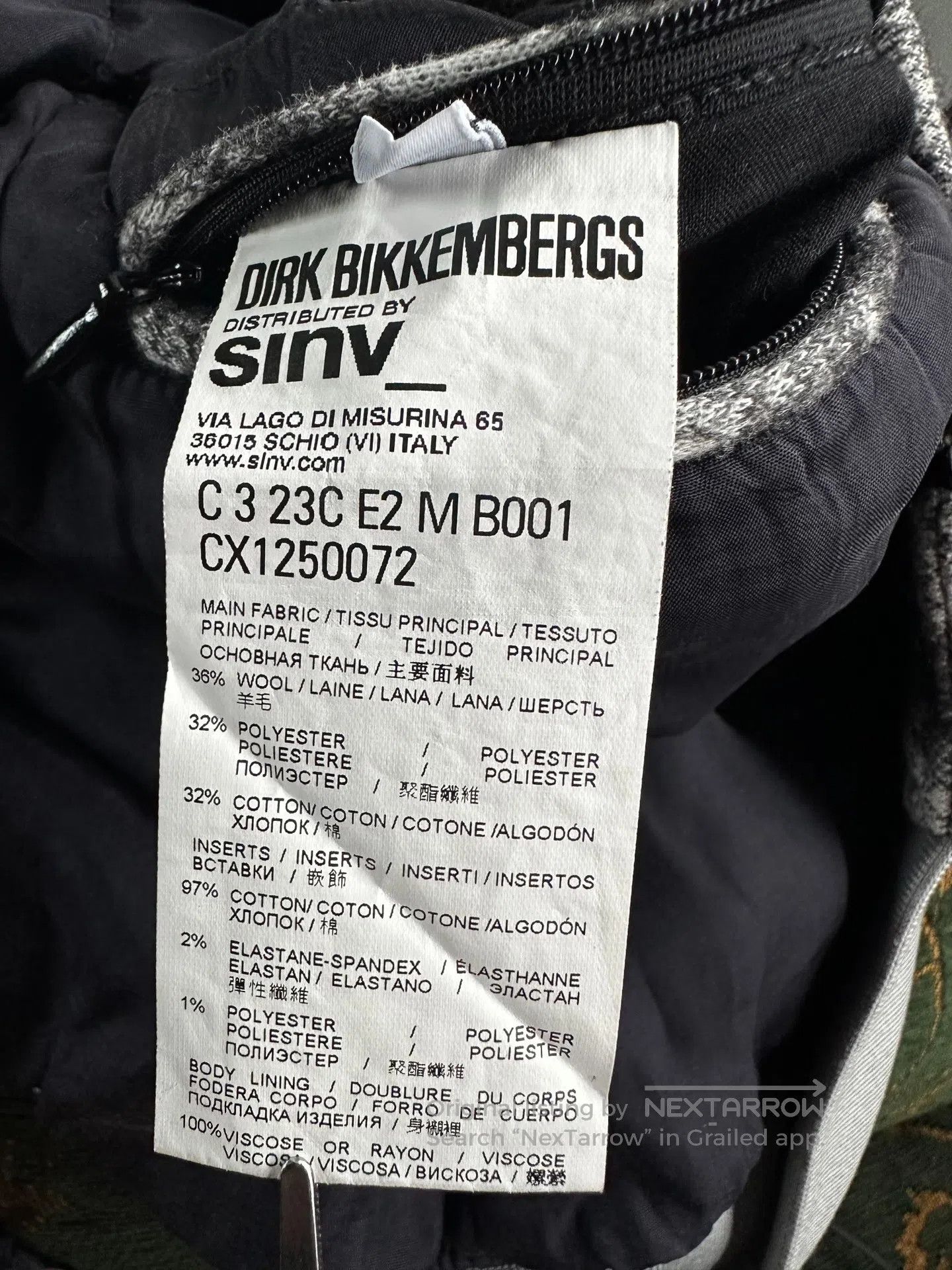 Dirk Bikkembergs dirk bikkembergs Wool patchwork jacket| Size US S / EU 44-46 / 1 - 4 Thumbnail