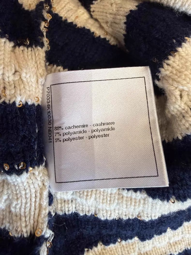 Chanel Chanel Striped knitted jacket Size XS / US 0-2 / IT 36-38 - 8 Thumbnail