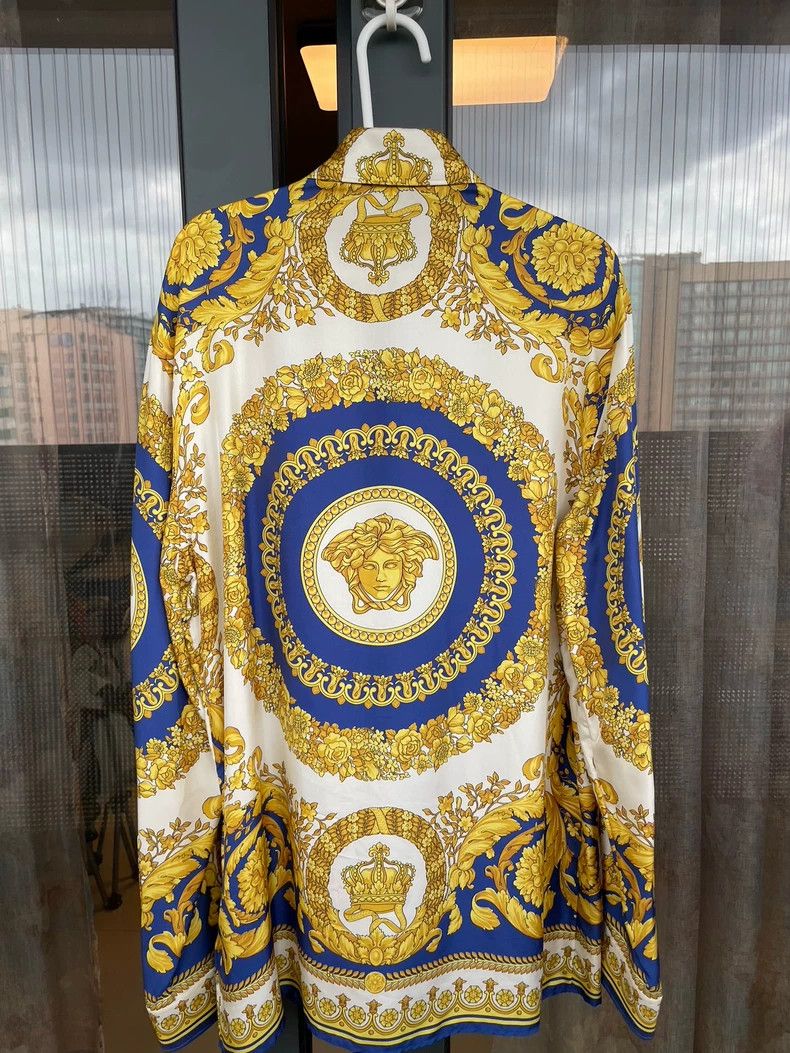 Versace Versace Silk shirt Size US L / EU 52-54 / 3 - 2 Thumbnail
