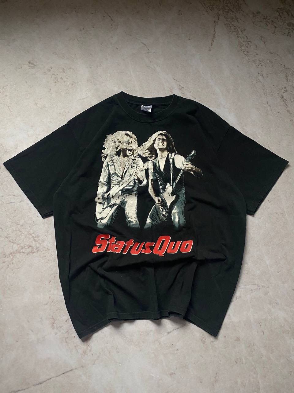 Band Tees × Vintage Vintage 00s Status Quo Ultra Cotton Y2K Tour Band Tee Size US XL / EU 56 / 4 - 1 Thumbnail
