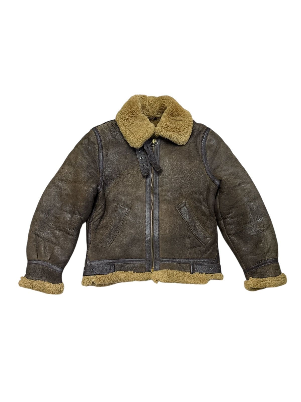 Schott VINTAGE 1980s SCHOTT B-3 SHEARLING JACKET Size US M / EU 48-50 / 2 - 1 Thumbnail