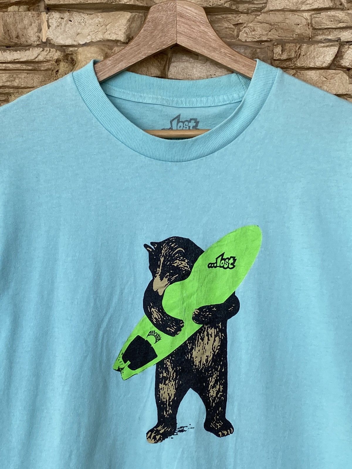 Lost Enterprises Lost Enterprises Bear Surfing Skateboarding Tees Size US M / EU 48-50 / 2 - 2 Thumbnail