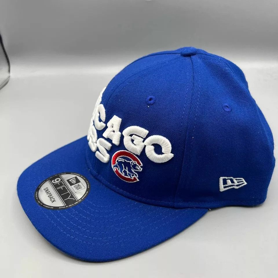 New Era Chicago Cubs Hat Men M-L 9Fifty New Era Snap Back Cap New Size ONE SIZE - 2 Thumbnail