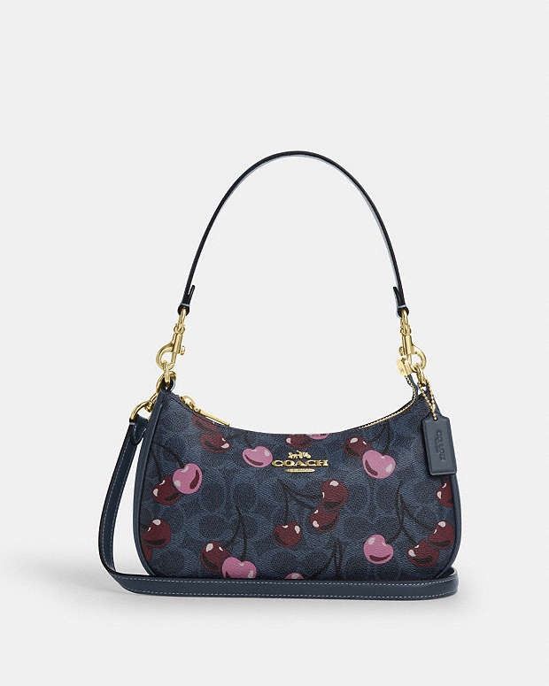 Coach Coach Teri Shoulder Bag In Signature With Cherry Print nim Size ONE SIZE - 1 Thumbnail