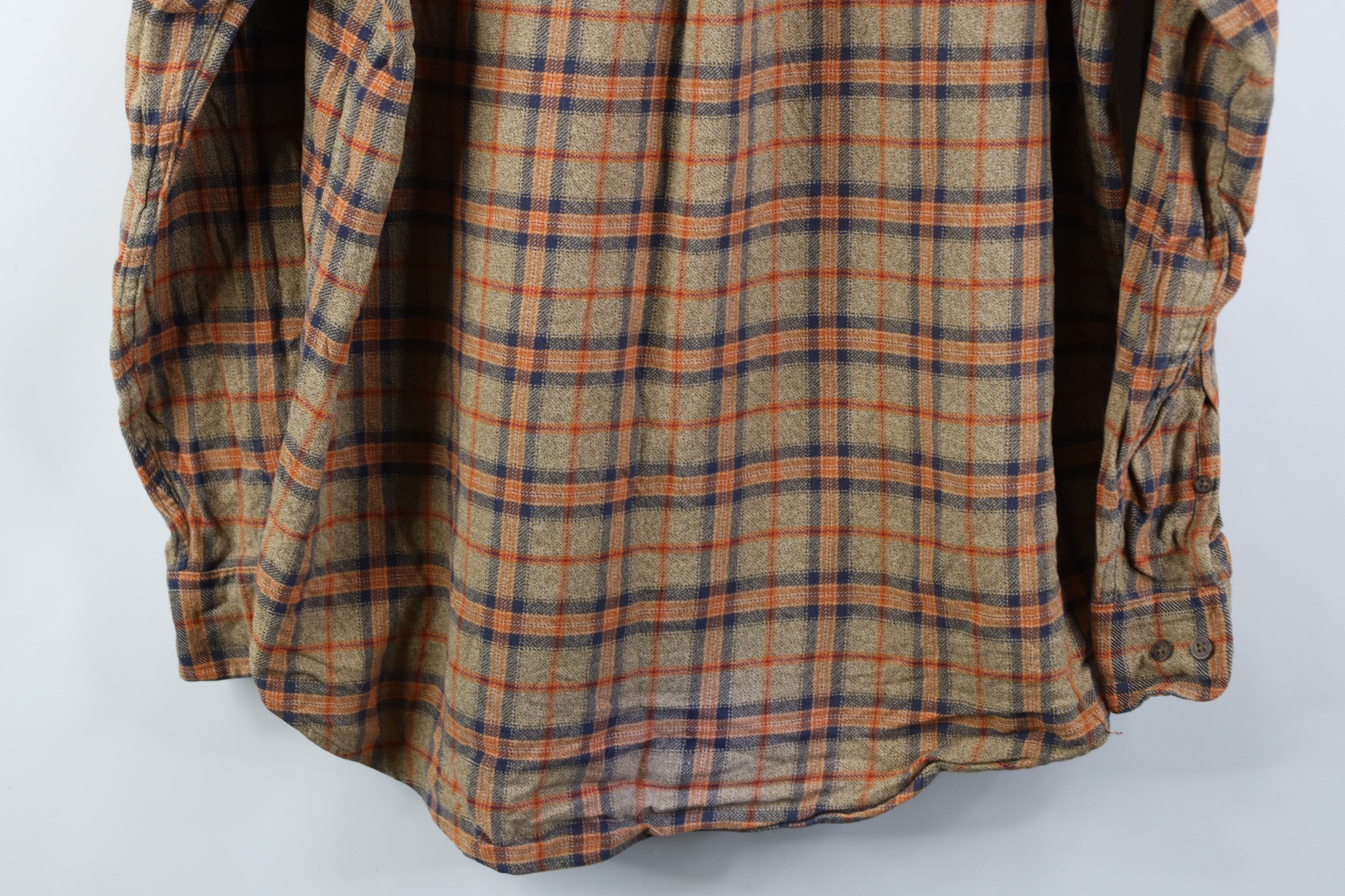 Vintage Vintage 90s Streetwear Flannel Collared Button Down Shirt Size US L / EU 52-54 / 3 - 11 Thumbnail
