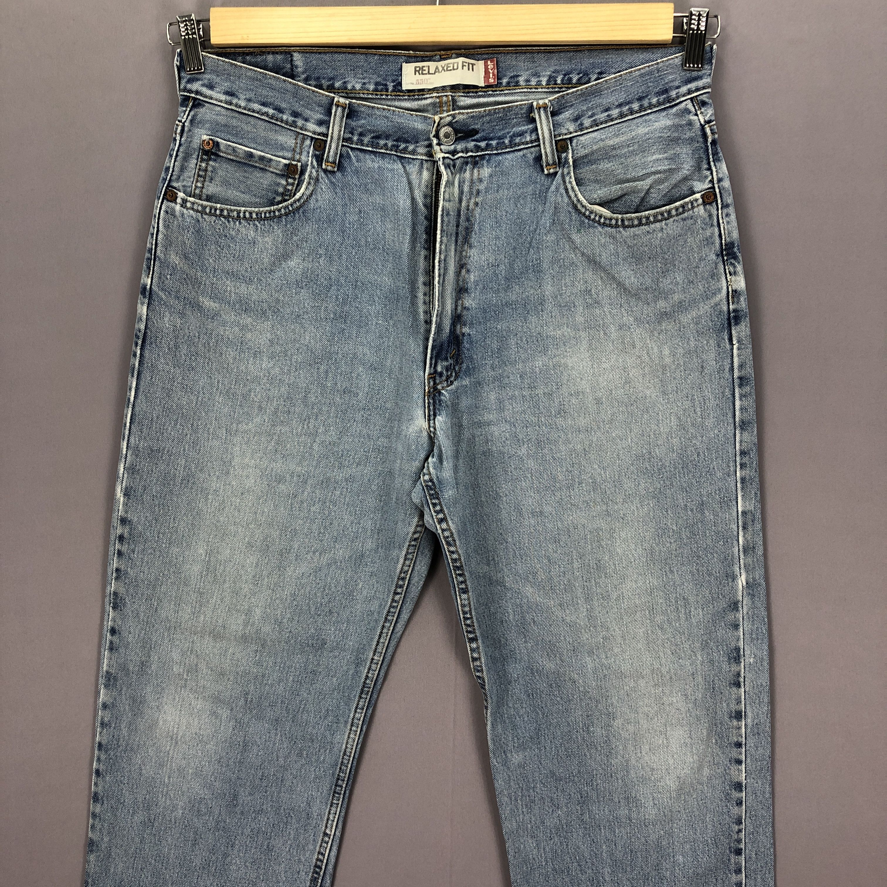 Levi's Vintage Y2K Levis 550 Jeans Levi's Baggy Tapered Faded Denim Size US 36 / EU 52 - 3 Thumbnail
