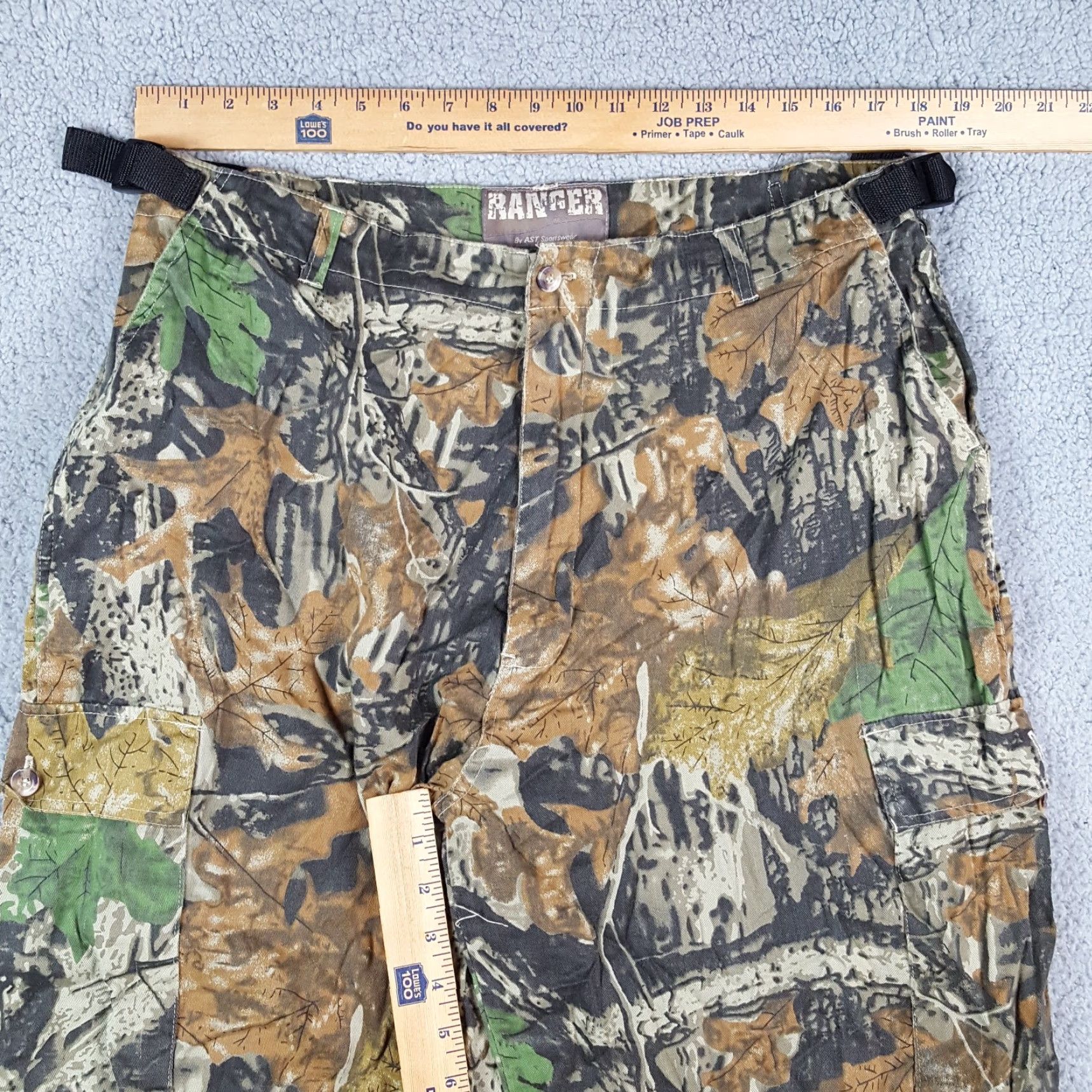 Vintage VINTAGE Ranger Cargo Pants Men’s Size 38x30 Camouflage Wide-Leg Military Grunge Y2K Outdoor Size US 38 / EU 54 - 5 Thumbnail