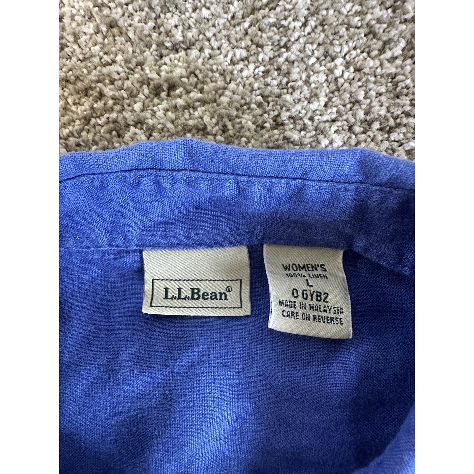 L.L. Bean L.L. Bean 100% Linen Button Up Shirt Women’s Size L Size L / US 10 / IT 46 - 2 Thumbnail