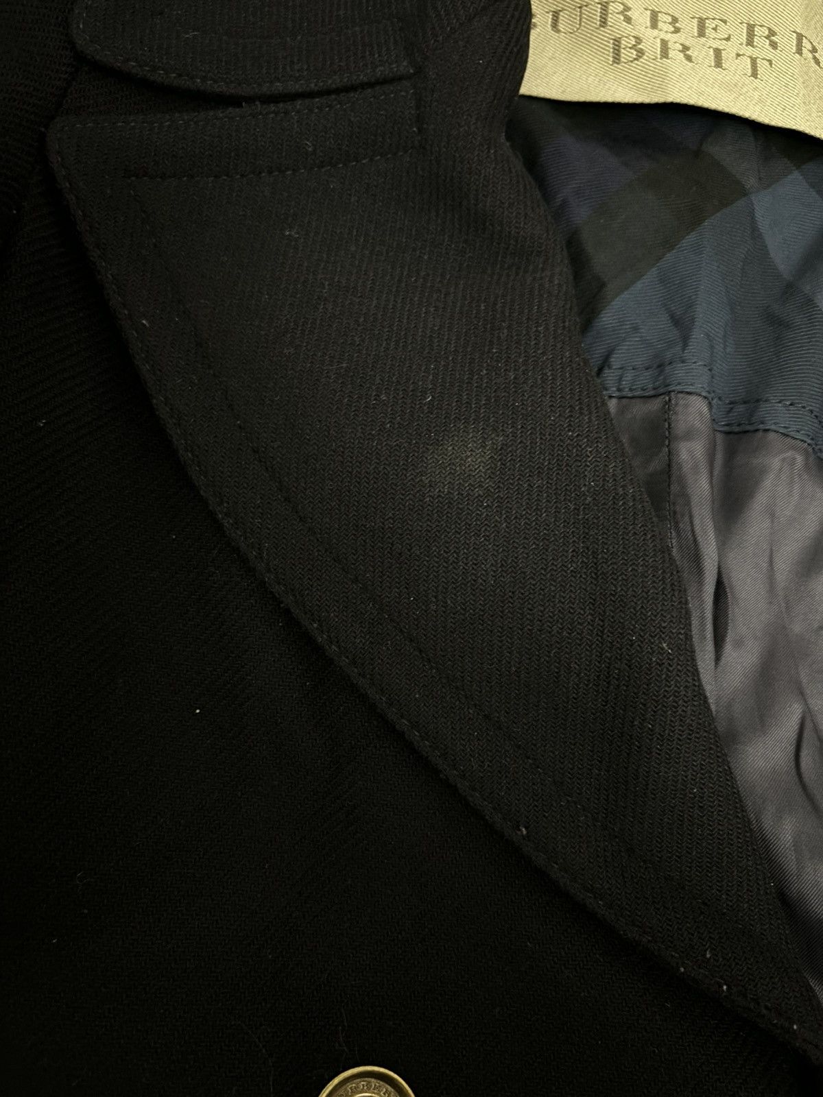 Burberry × Vintage Burberry Brit double-breasted peacoat Size XS / US 0-2 / IT 36-38 - 9 Thumbnail