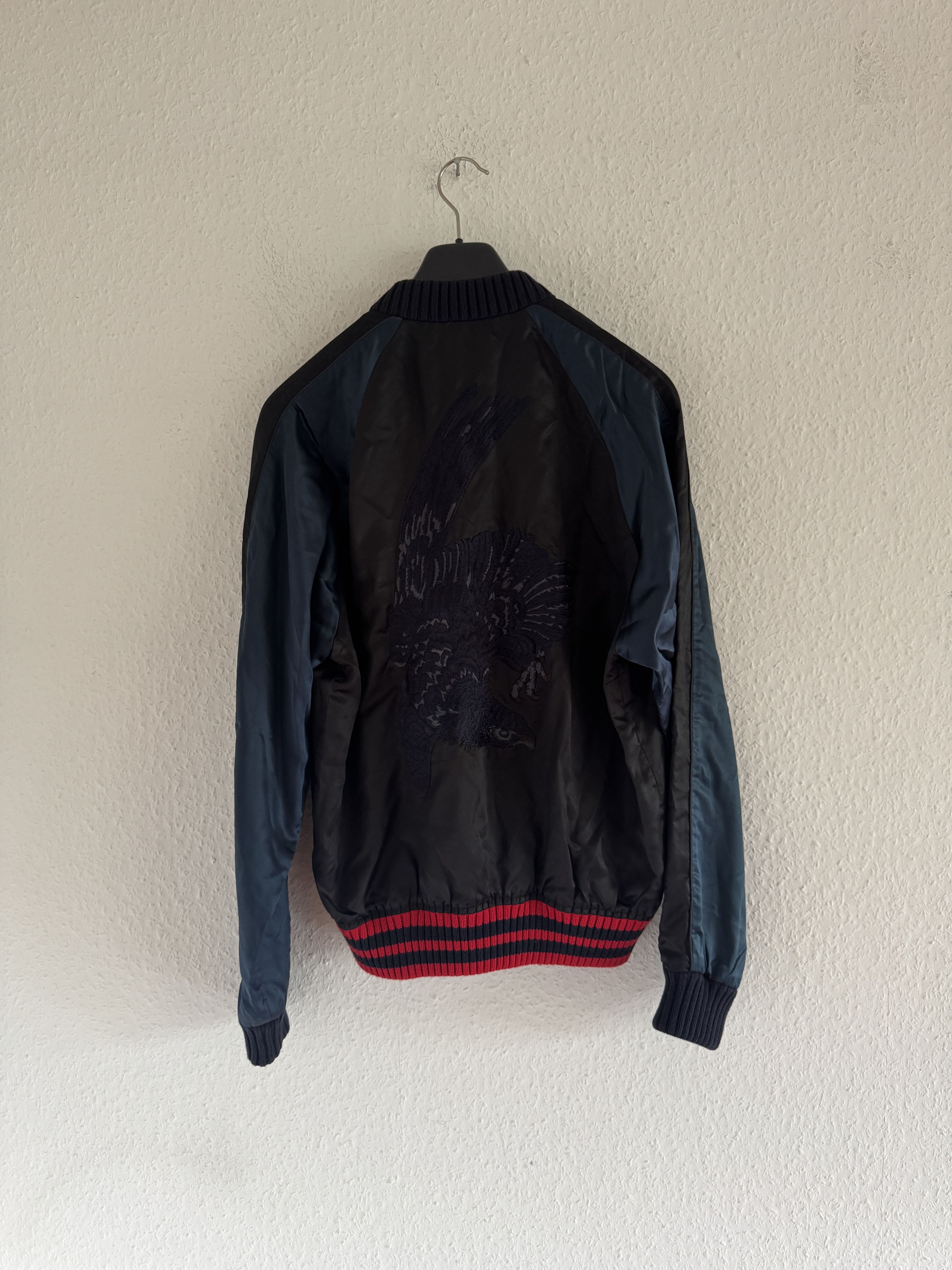 Eagle Embroidered Bomber Jacket