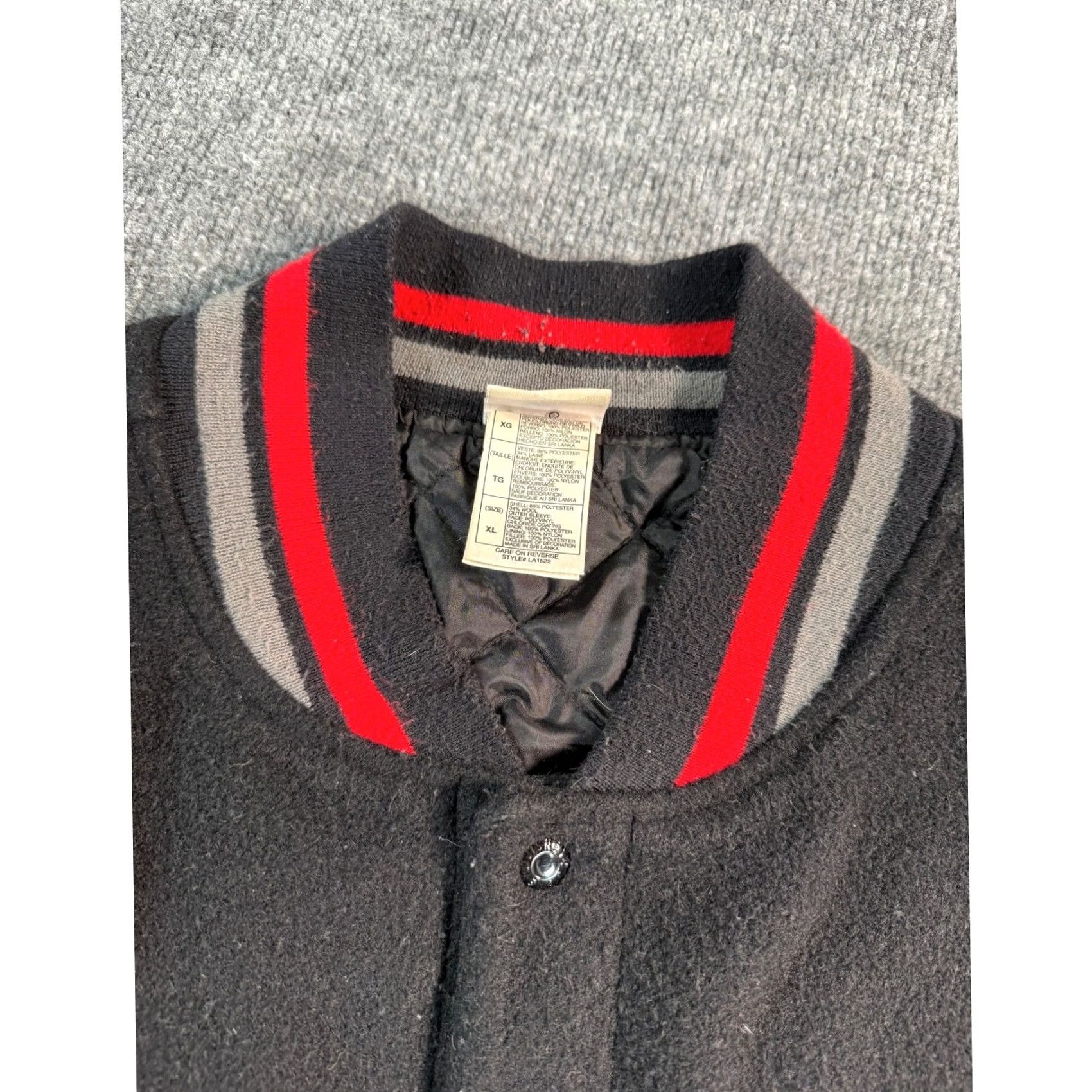 Disney VINTAGE The Incredibles Disney Pixar varsity jacket Mens XL Black Leather Wool Size US XL / EU 56 / 4 - 4 Thumbnail