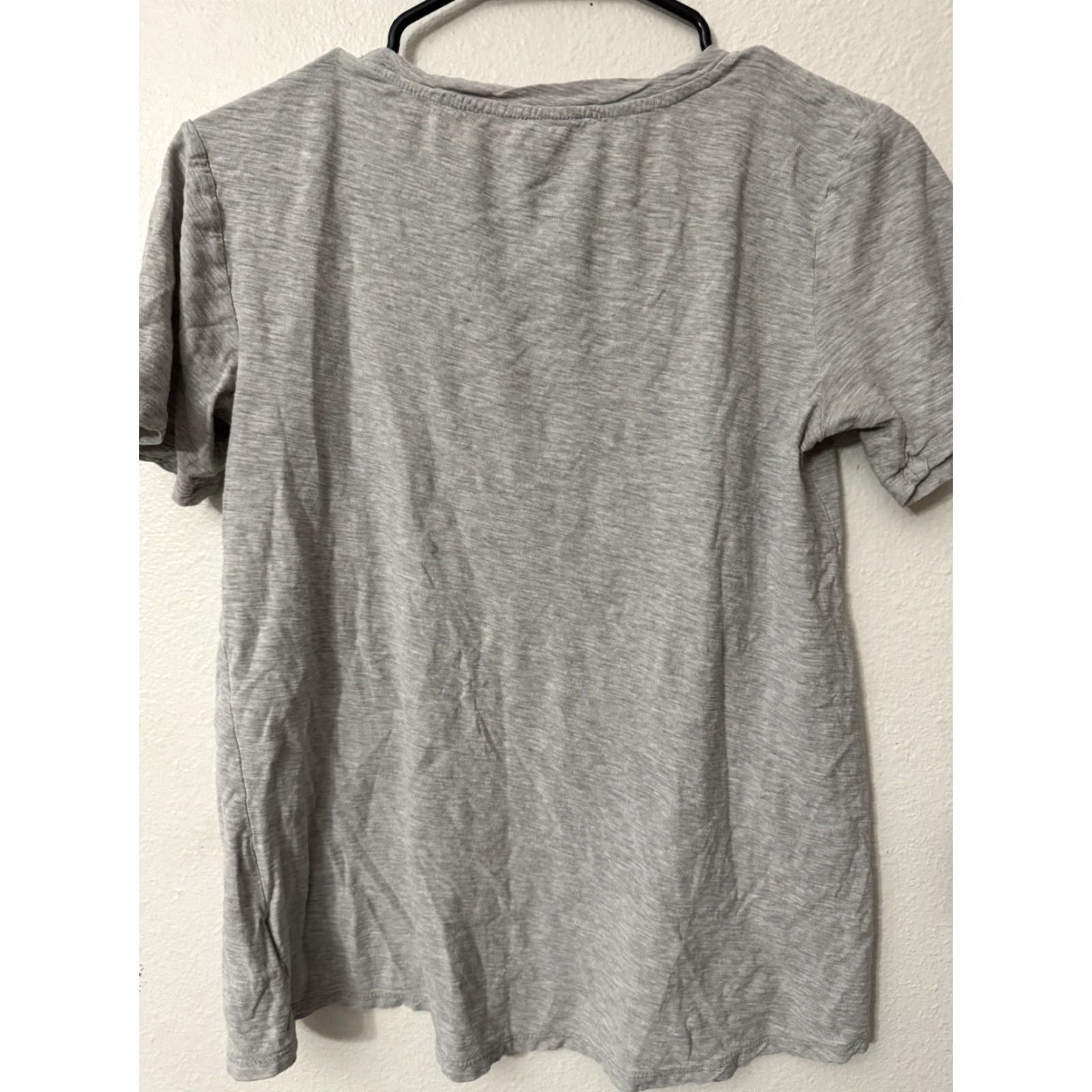 Gap GAP Womens Round Neck T-Shirt XS Gray Pocket Solid Size XS / US 0-2 / IT 36-38 - 3 Thumbnail