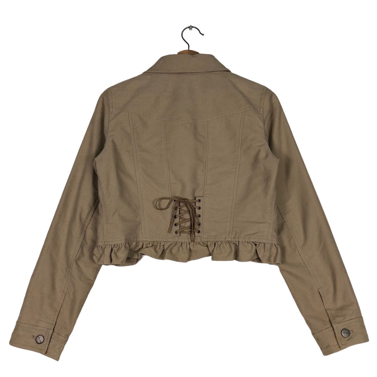 Japanese Brand 🔥Vtg Cropped Biker Jacket Bondage Parachute L’Est Rose Size US M / EU 48-50 / 2 - 8 Thumbnail