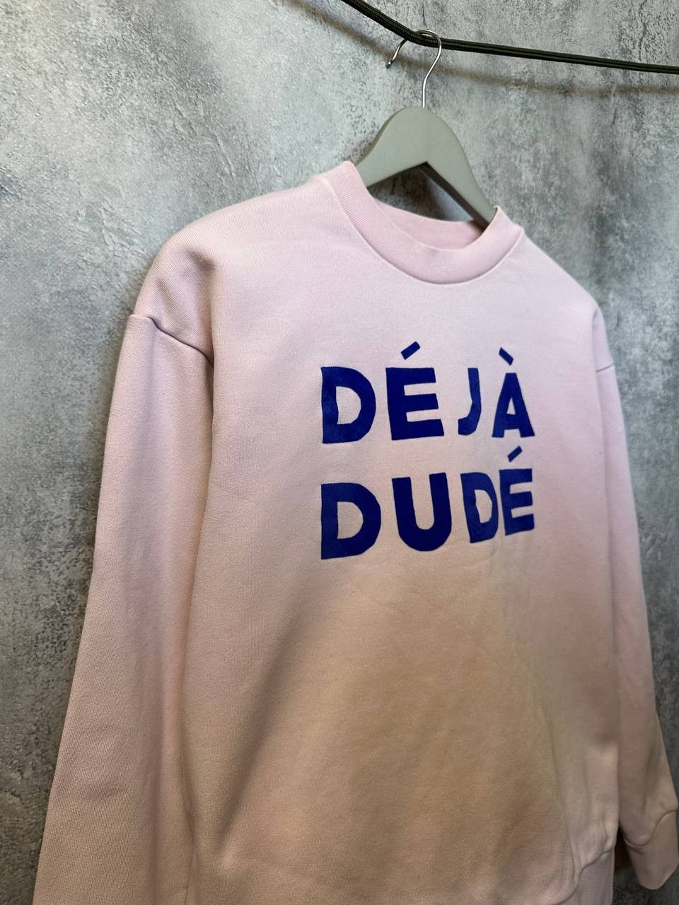 Japanese Brand Etre Cecile "Deja Dude" Sweatshirt Crew Neck Jumper Pink LS Size S / US 4 / IT 40 - 4 Thumbnail