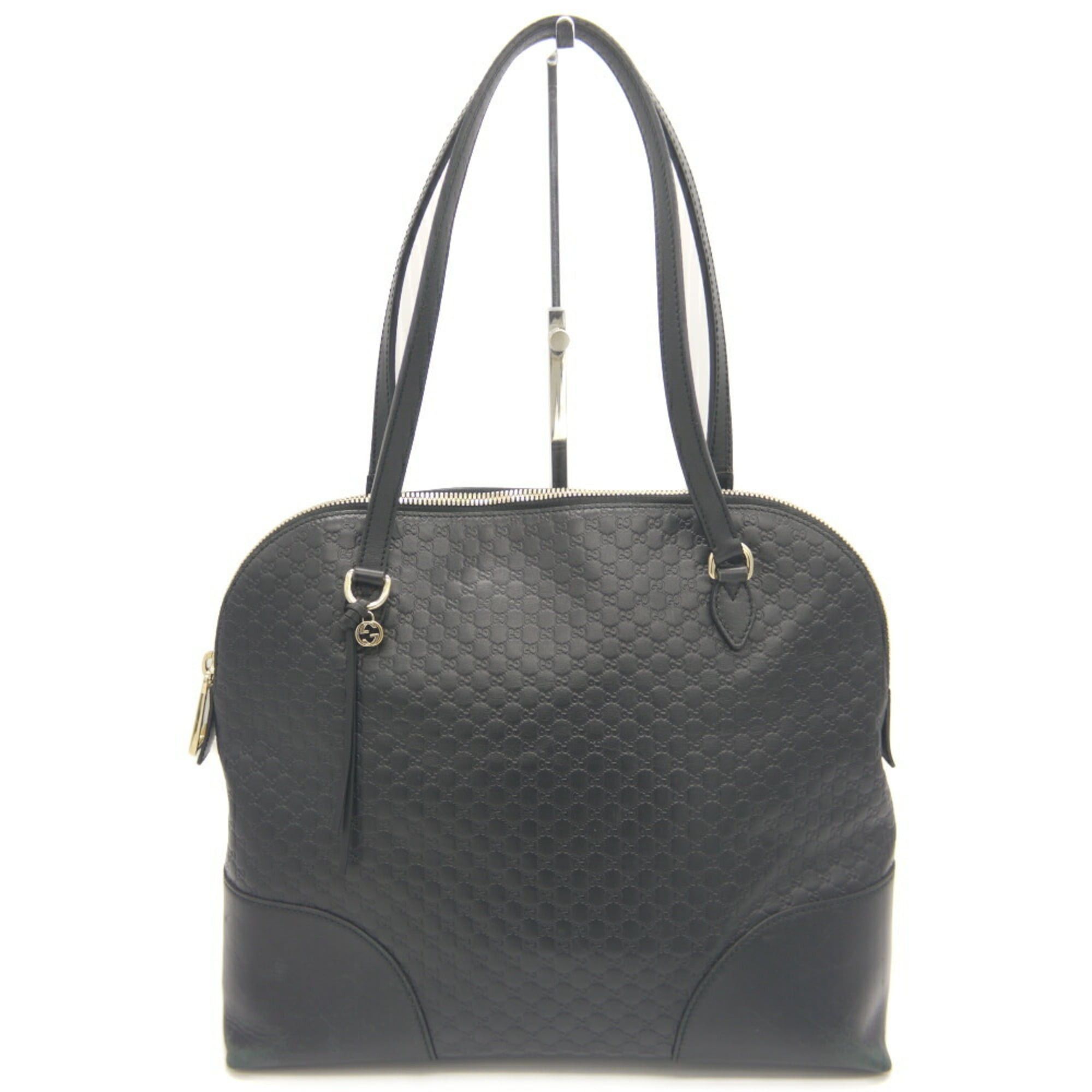 Gucci GUCCI Micro GG Handbag/Shoulder Bag 449243 524947 Shima Leather Black Size ONE SIZE - 1 Thumbnail