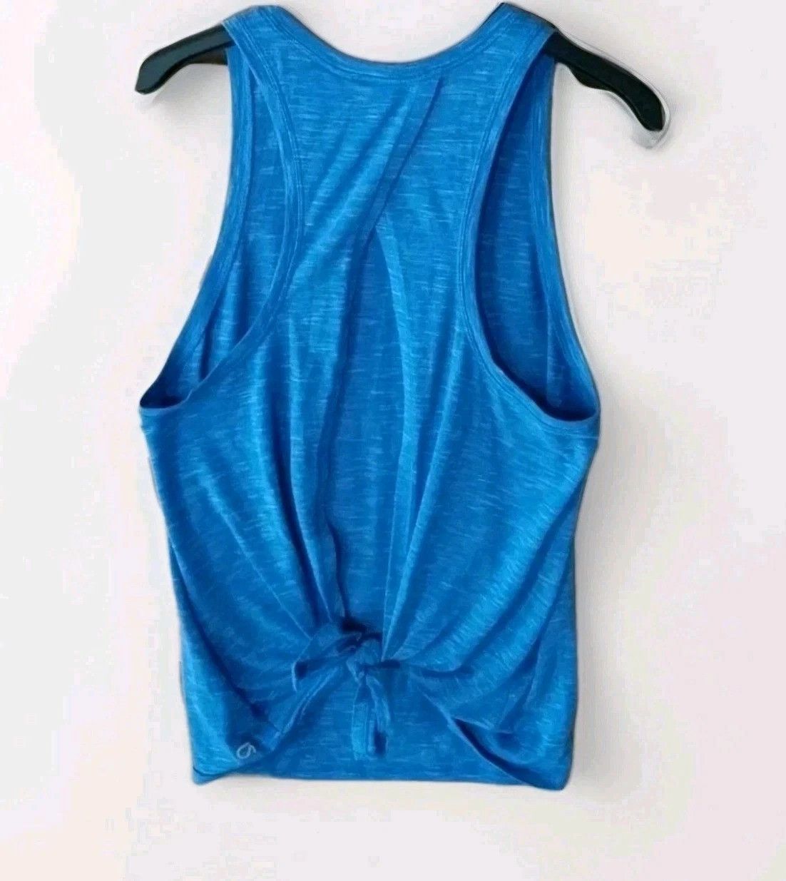 Gap Gap Fit Breathe Women XS Marled Blue Tie Back Knot Tank Size XS / US 0-2 / IT 36-38 - 2 Thumbnail
