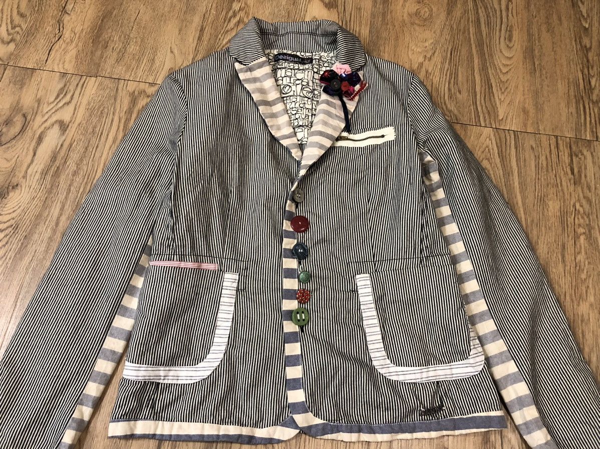 Desigual Desigual two tone hickory jacket Size US M / EU 48-50 / 2 - 6 Thumbnail