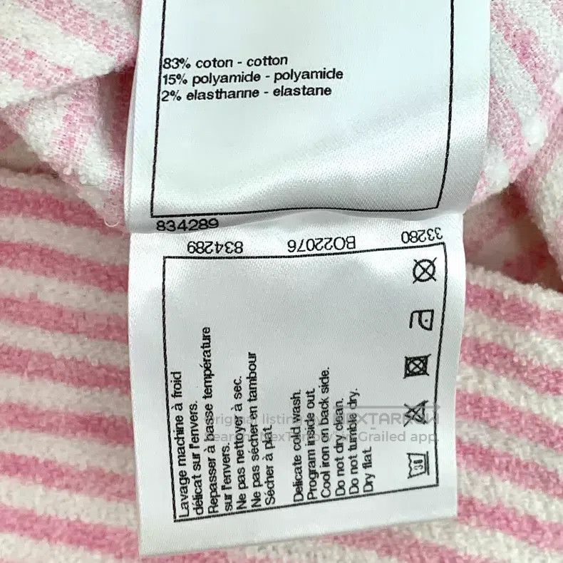 Chanel Chanel Cruise Series Pink Striped Sailor Print Cotton Roun Size XS / US 0-2 / IT 36-38 - 8 Thumbnail