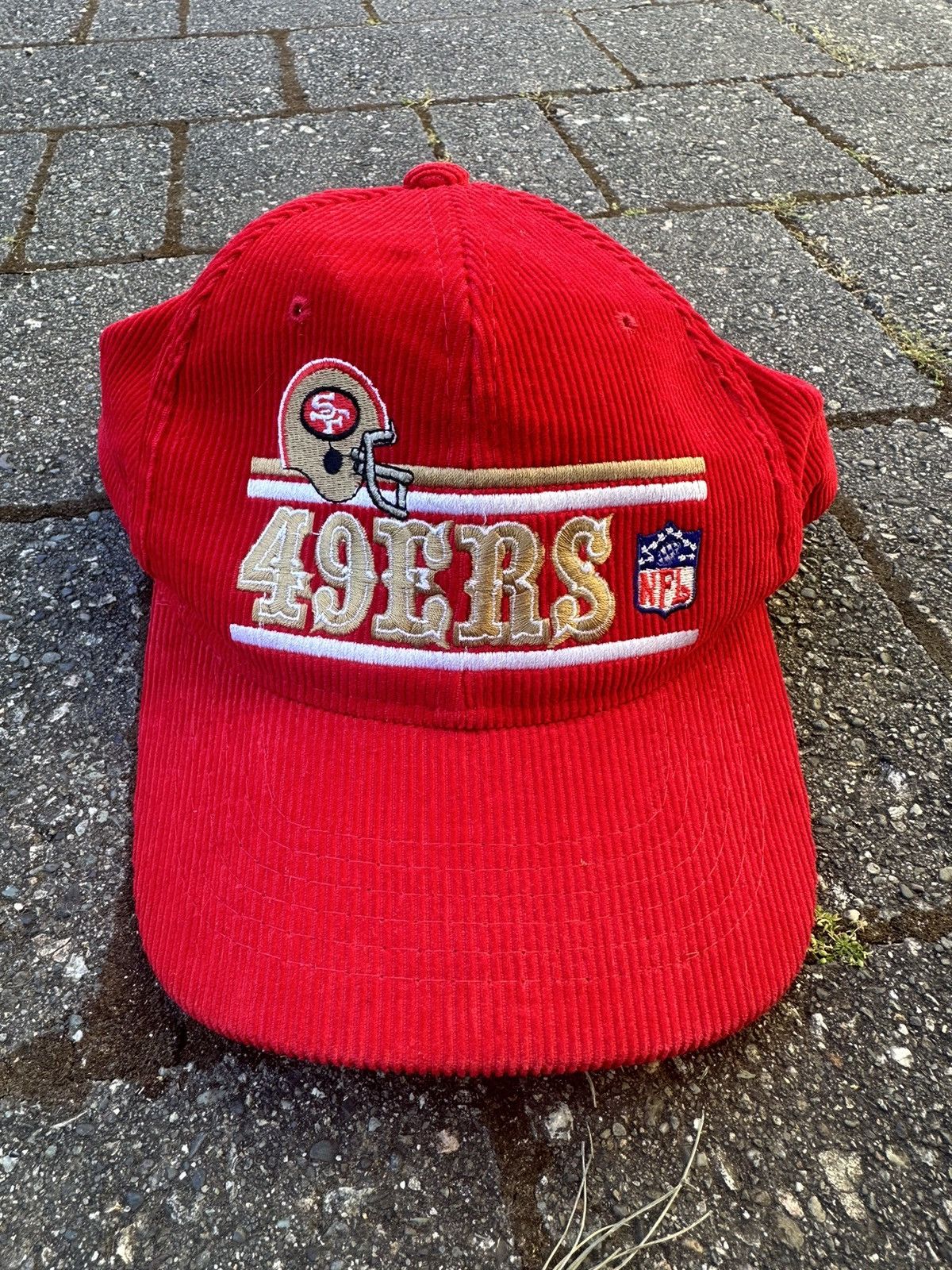 NFL 90s San Francisco 49ers Corduroy Hat Size ONE SIZE - 1 Thumbnail