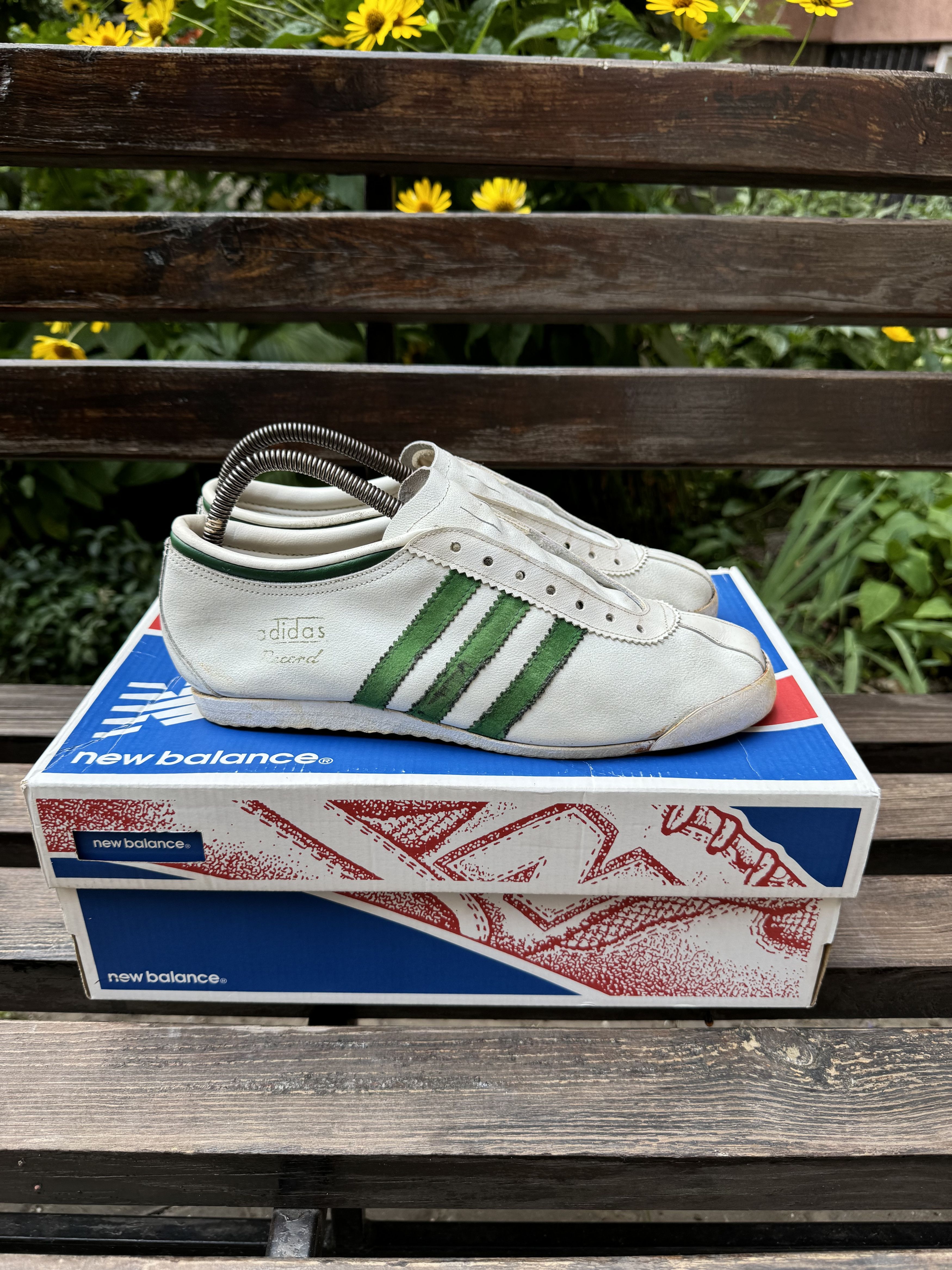 Adidas × Vintage Vintage Adidas Record Leather Sneakers Made in France Sz 8 Size US 8.5 / EU 41-42 - 1 Thumbnail