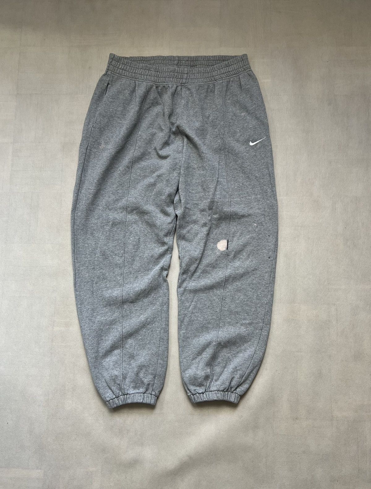 Nike Baggy Pants Nike small logo y2k grey Size US 34 / EU 50 - 1 Thumbnail