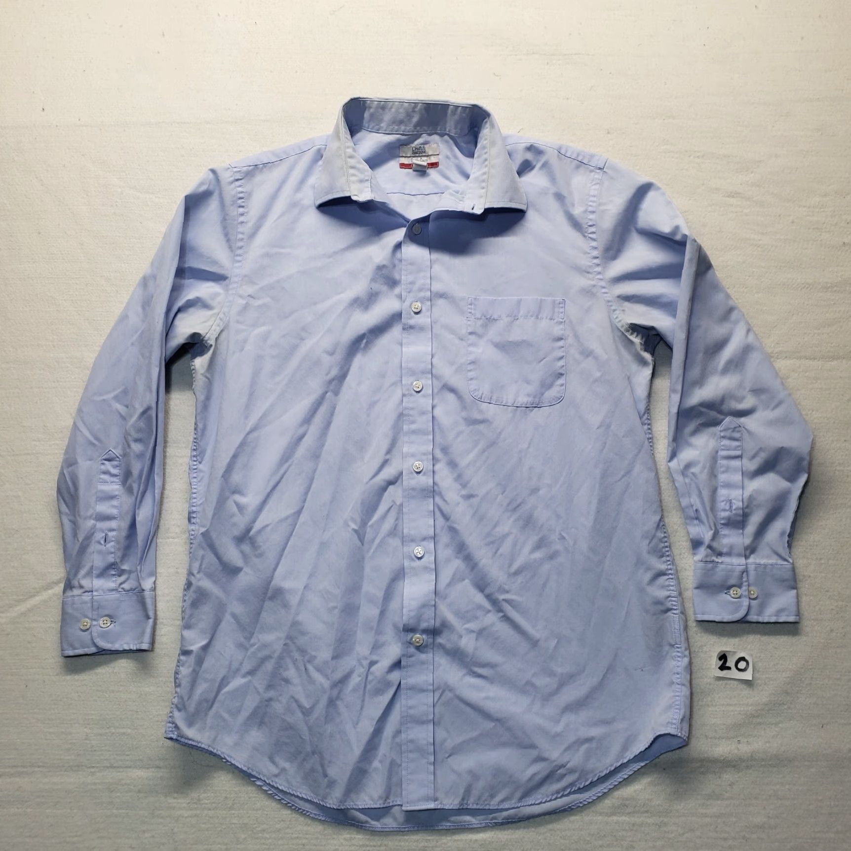 Croft & Barrow Croft & Barrow Solid Blue Short Sleeve Button Shirt Classic Fit Adult Men's 16 Shirt Blue 16 Croft & Barrow Men Button-Up Short Sleeve Size US L / EU 52-54 / 3 - 2 Thumbnail