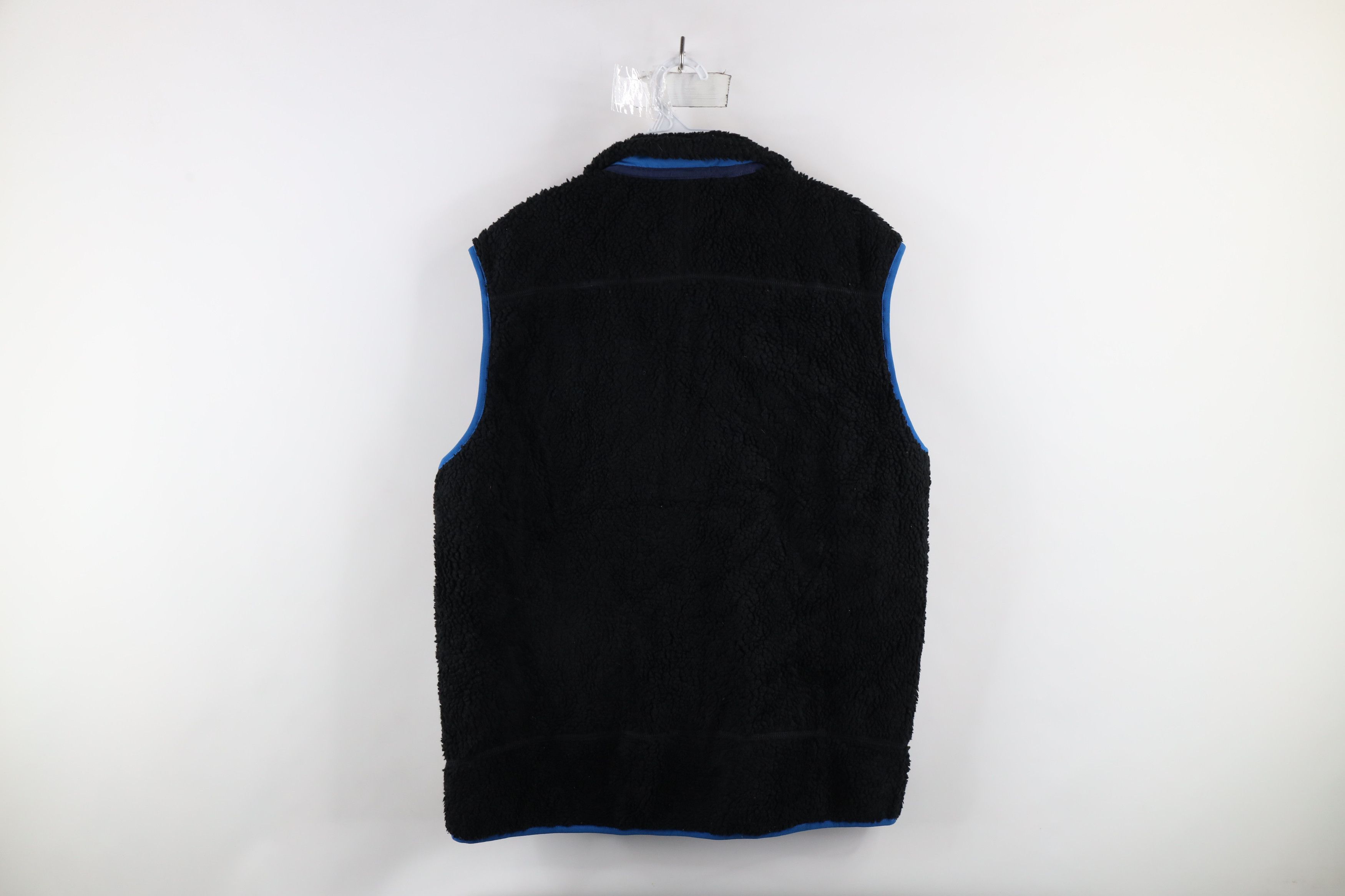 Patagonia × Vintage Patagonia Retro-X Deep Pile Fleece Vest Jacket Black Blue Size US L / EU 52-54 / 3 - 14 Thumbnail