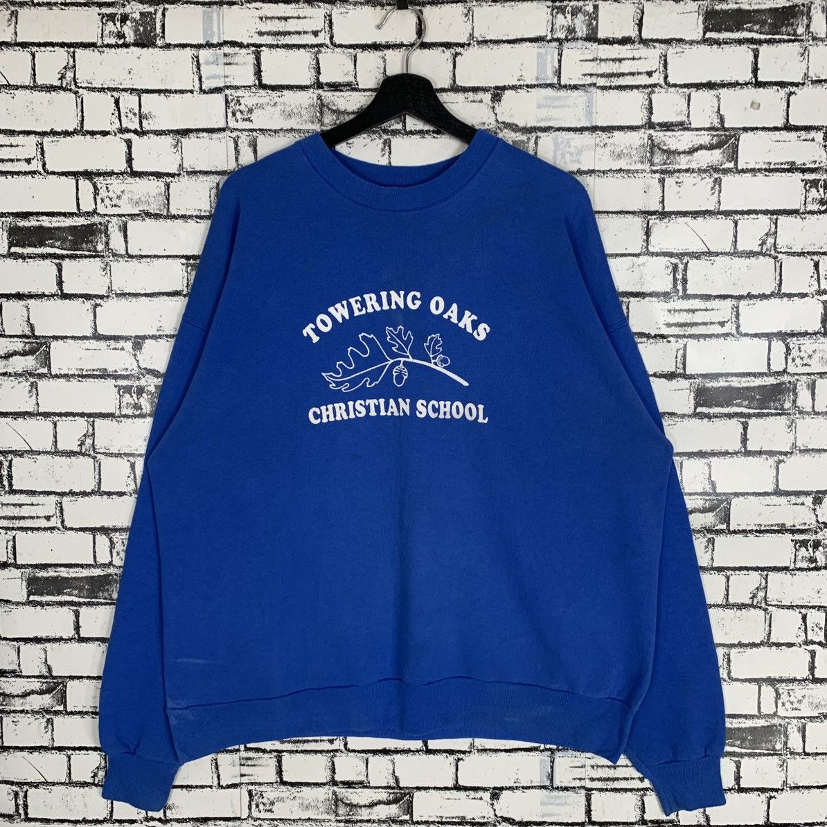 Vintage Vintage Towering Oaks Christian School Sweatshirt Size US XL / EU 56 / 4 - 1 Thumbnail