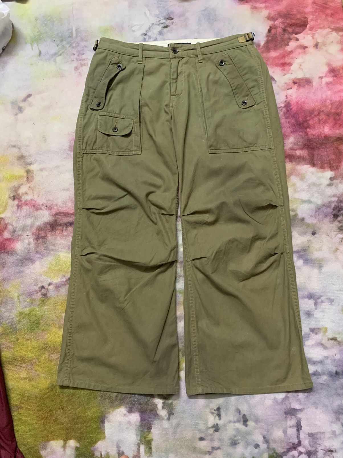 Johnbull Johnbull Kojima Army Fatigue Straight Pants Size US 32 / EU 48 - 3 Thumbnail