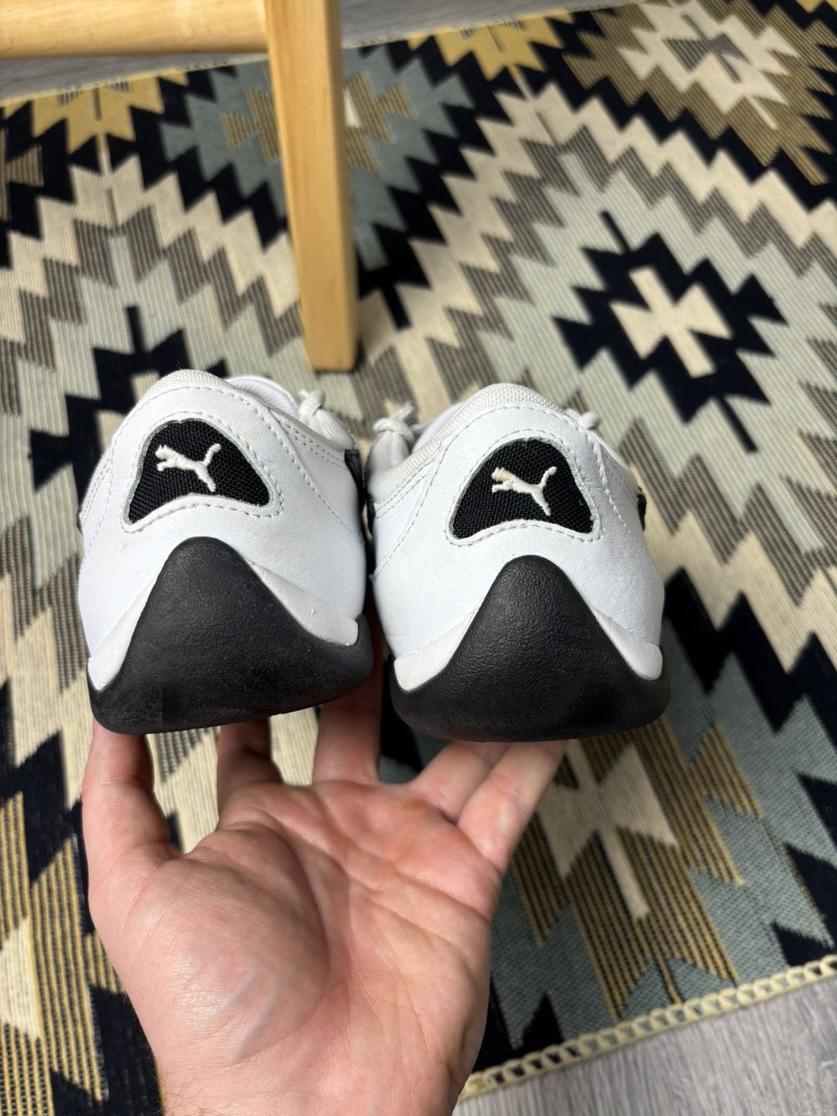 Puma Puma Speedcat leather shoes white and black Size US 10.5 / EU 43-44 - 8 Thumbnail