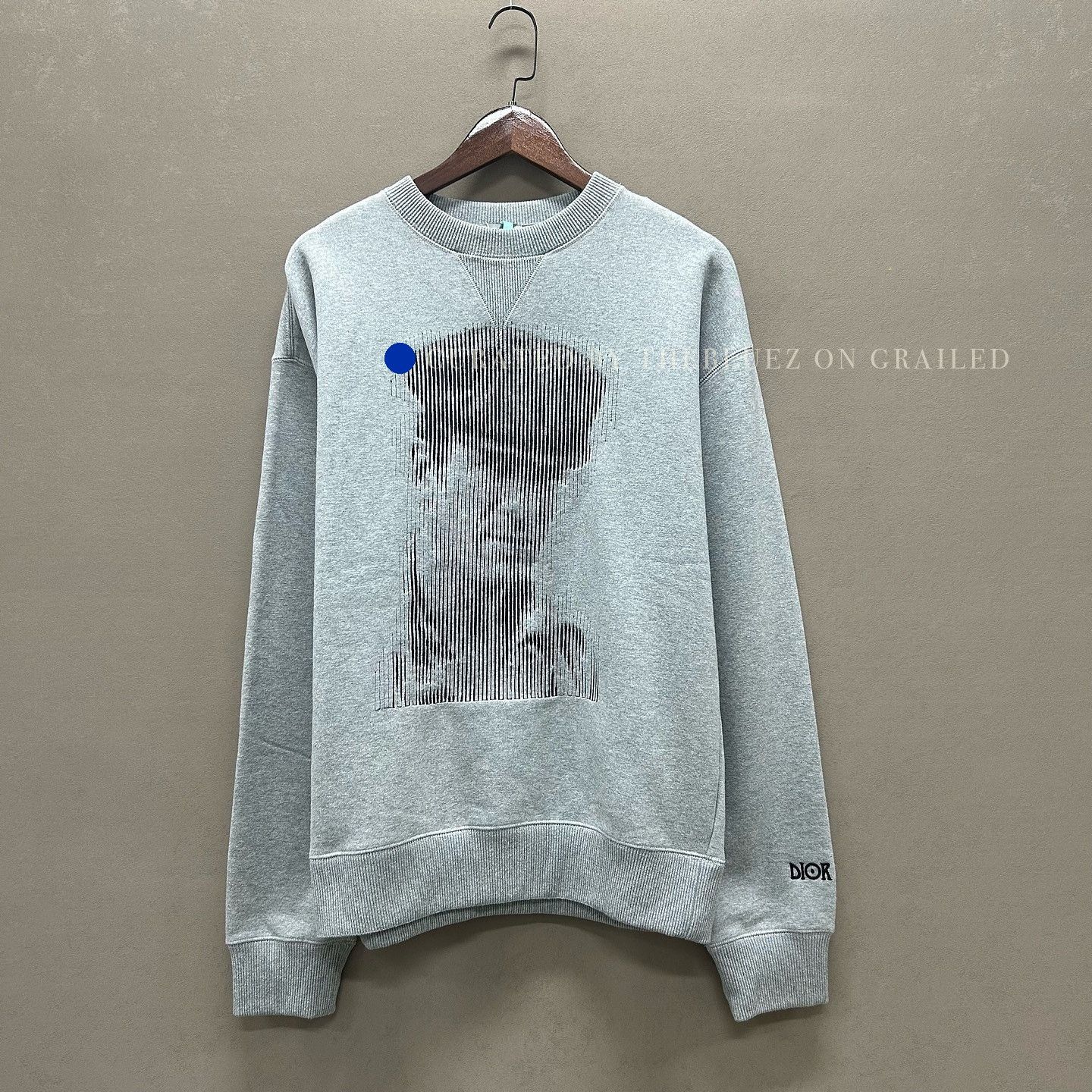 Dior Gray Crewneck Sweatshirt with Unique Print Size US S / EU 44-46 / 1 - 1 Thumbnail