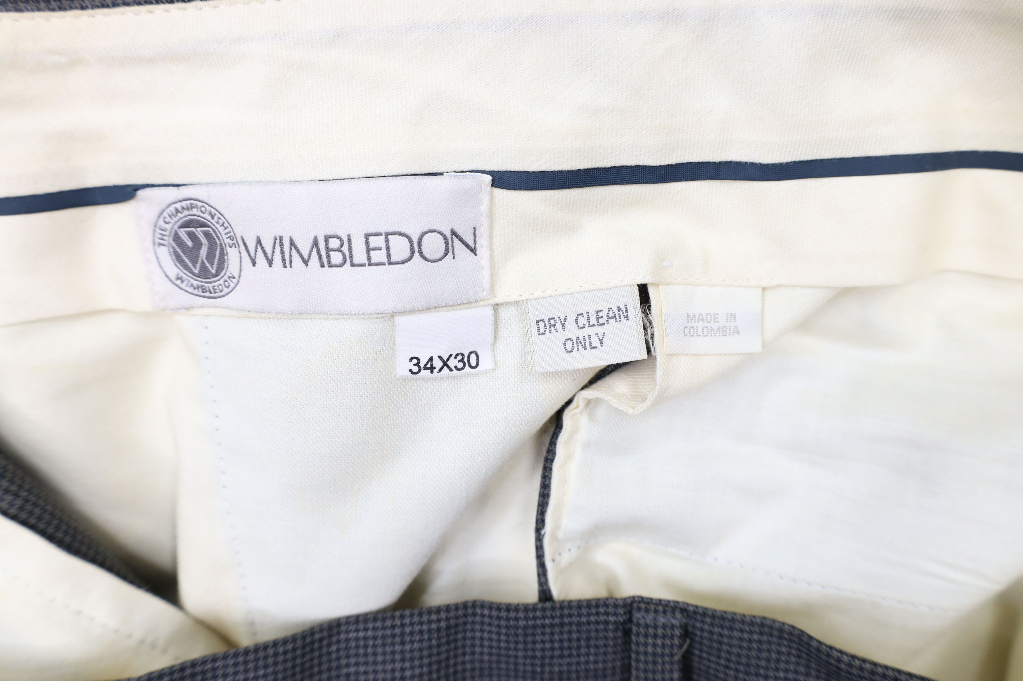 Vintage Vintage 90s Wimbledon Tennis Cuffed Chino Pants Houndstooth Size US 34 / EU 50 - 7 Thumbnail