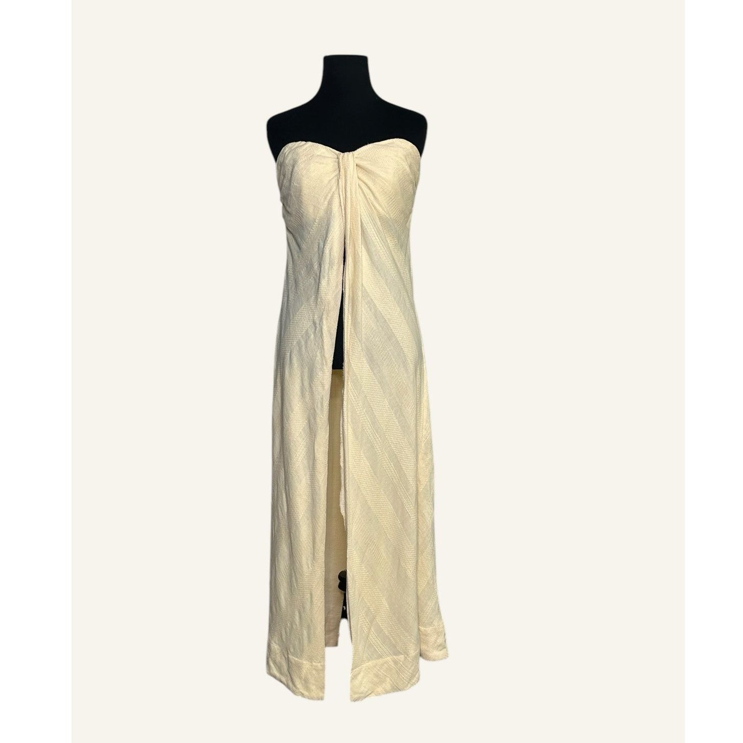 Free People cream Banita maxi dress size Small