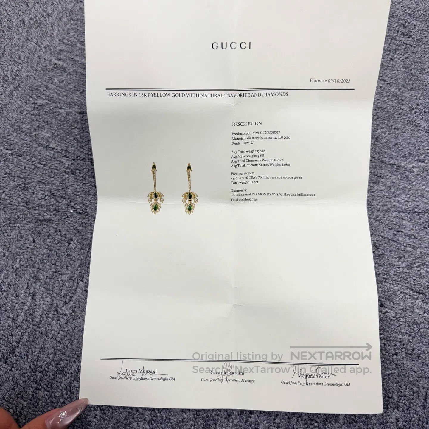 Gucci Guicci Gaozhu Cai Bao Earrings| Size ONE SIZE - 7 Thumbnail