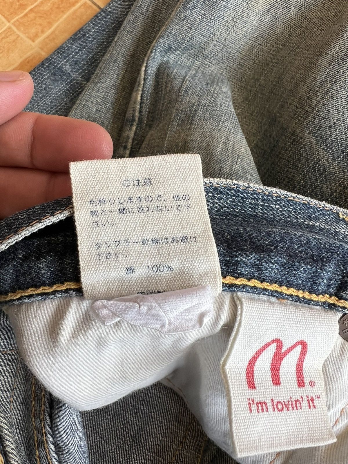 Evisu Vintage Evisu X McDonald Selvedge Distressed Jean Very Rare Size US 29 - 20 Thumbnail