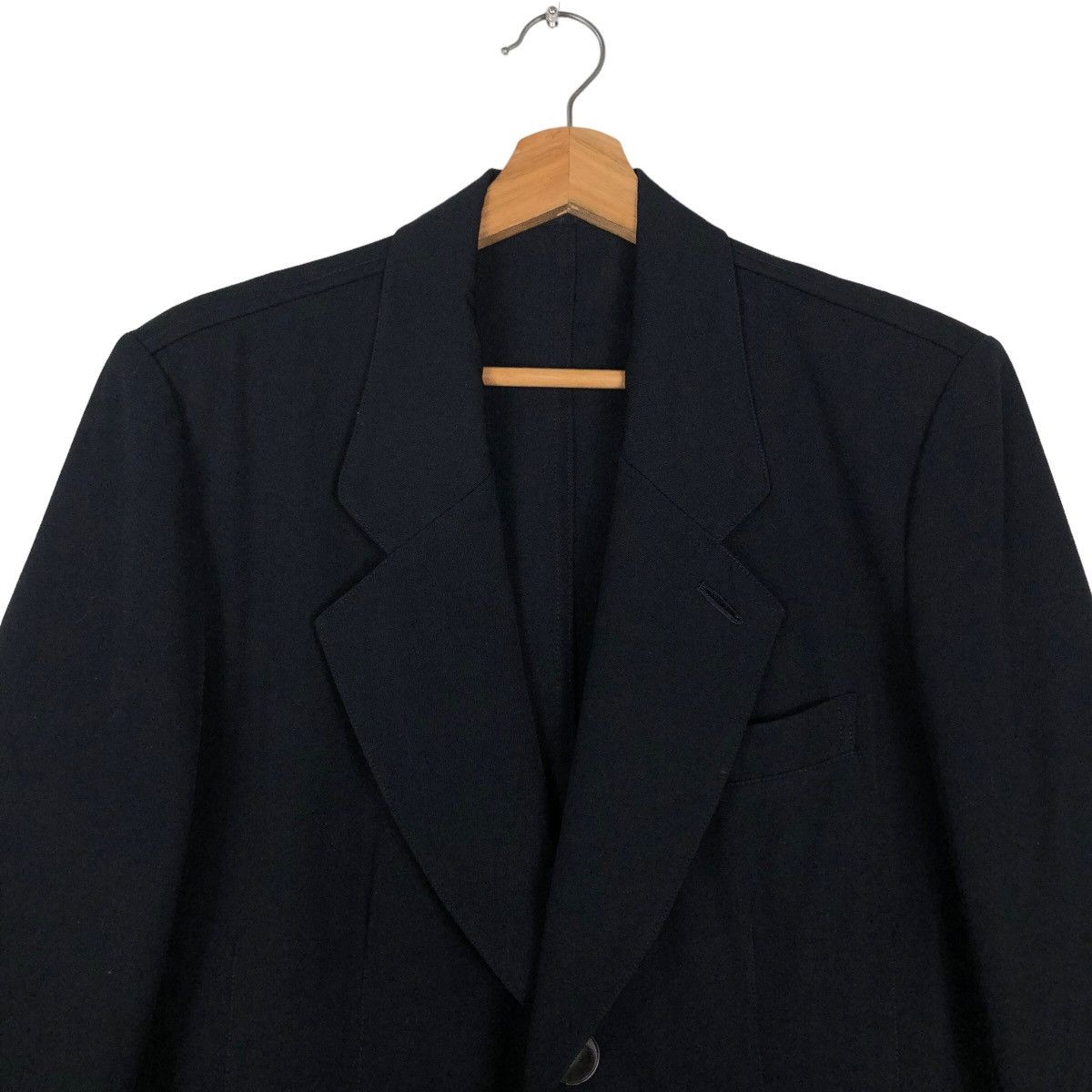Yohji Yamamoto 🔥Rich Black Bondage Design Asymmetrical Design Cut AT Japan Size US M / EU 48-50 / 2 - 3 Thumbnail