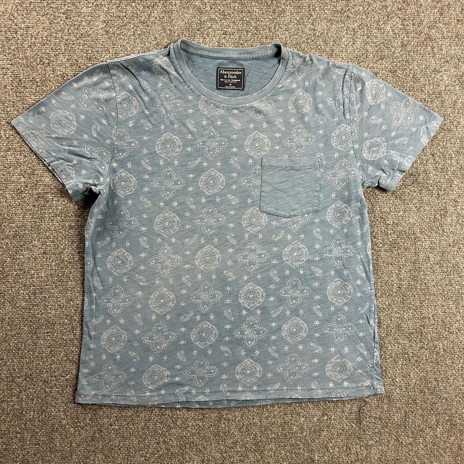 Abercrombie & Fitch Abercrombie & Fitch Shirt Medium Paisley Single Stitch Size US M / EU 48-50 / 2 - 1 Thumbnail