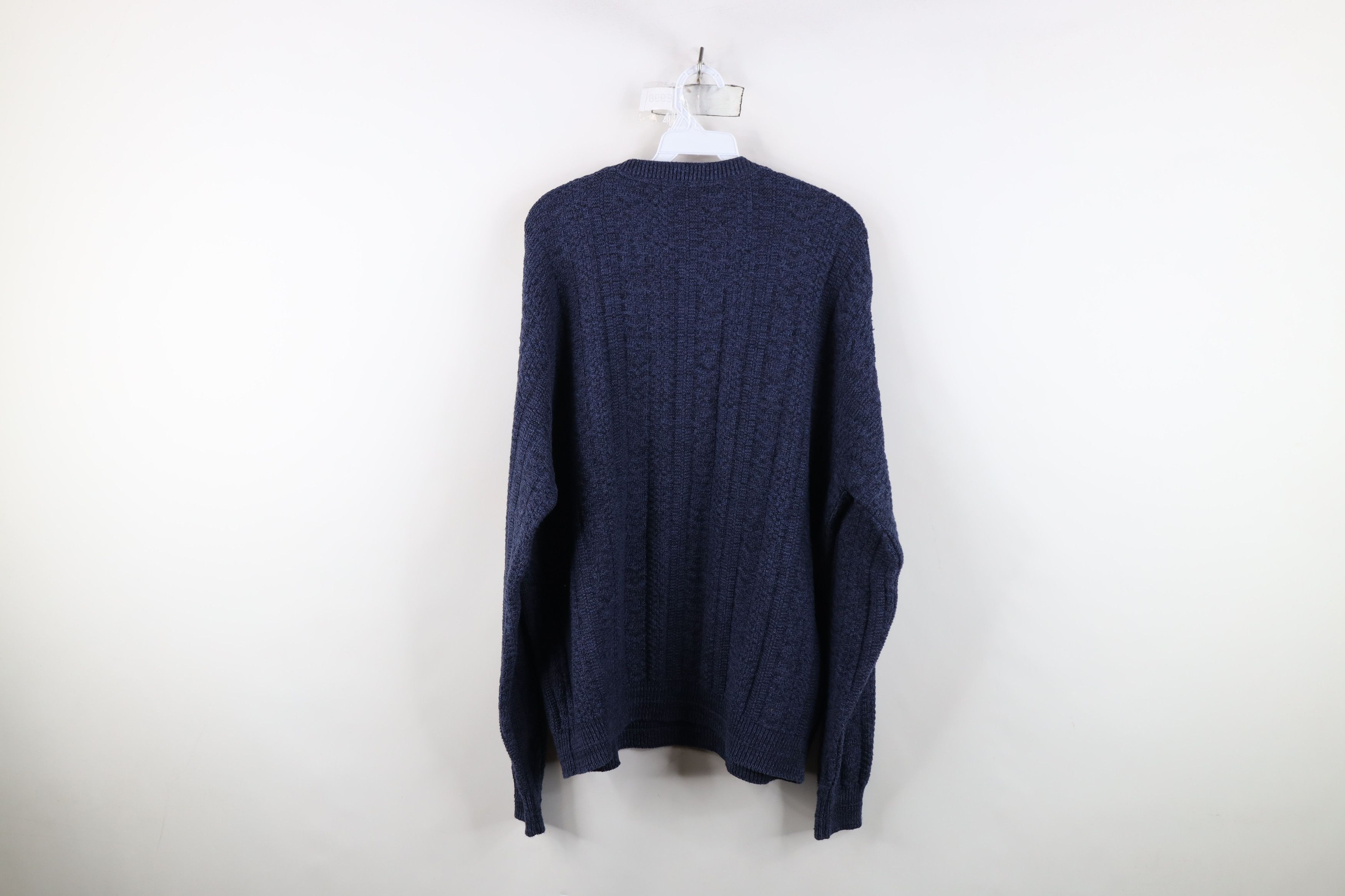 Vintage Vintage 90s Streetwear Framed Chunky Ribbed Knit Sweater Size US L / EU 52-54 / 3 - 7 Thumbnail