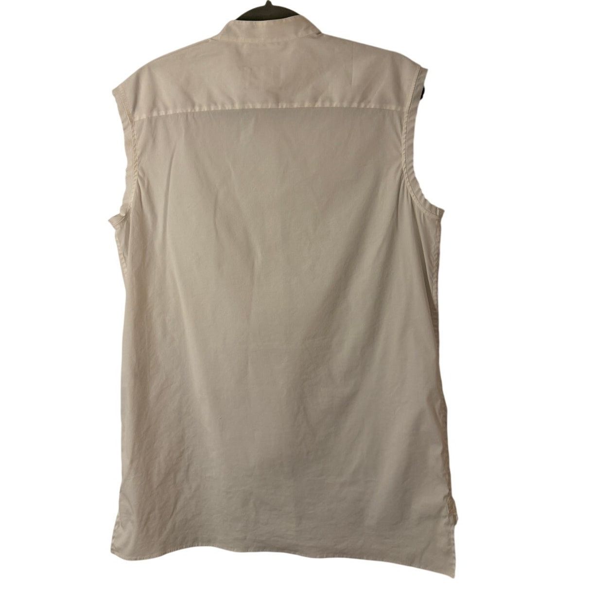 Lanvin Lanvin White Cotton Sleeveless Shirt Size L / US 10 / IT 46 - 2 Thumbnail